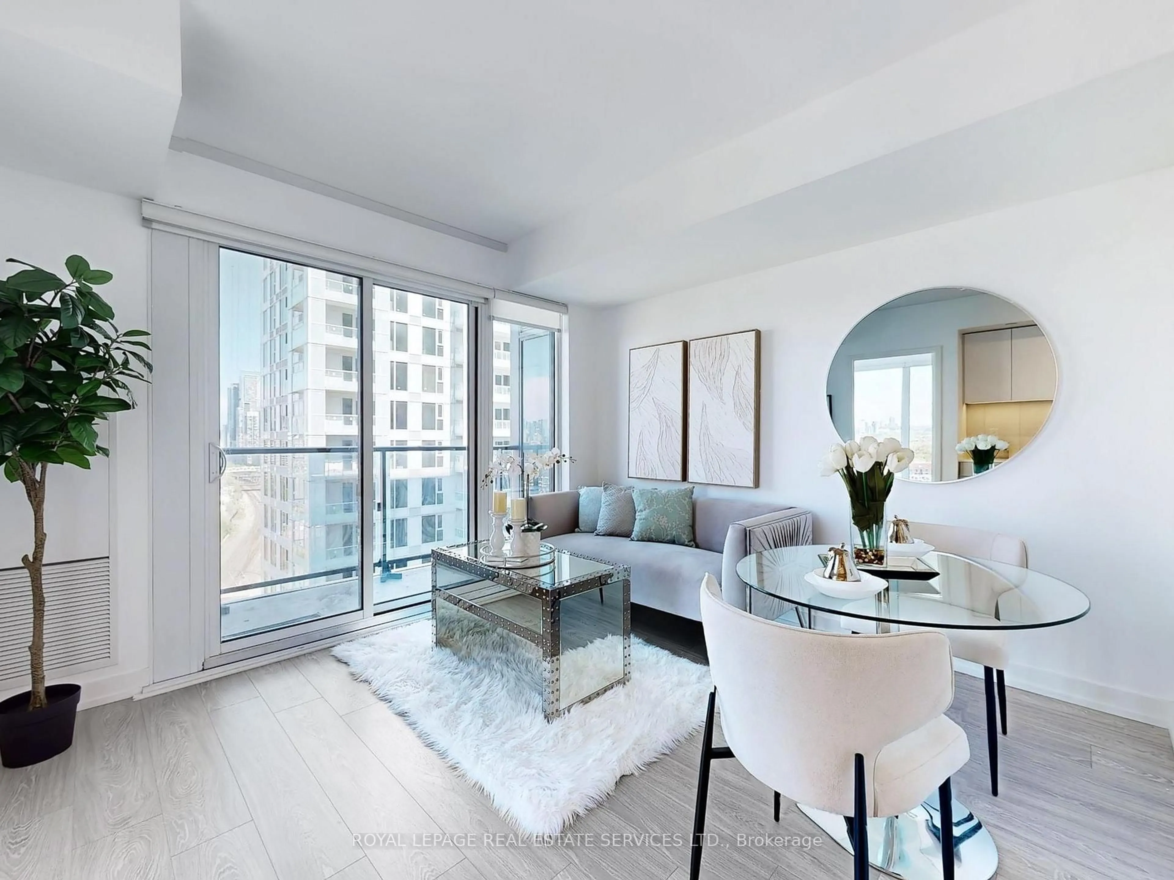 Living room with furniture, unknown for 19 Western Battery Rd #2219, Toronto Ontario M6K 3S4