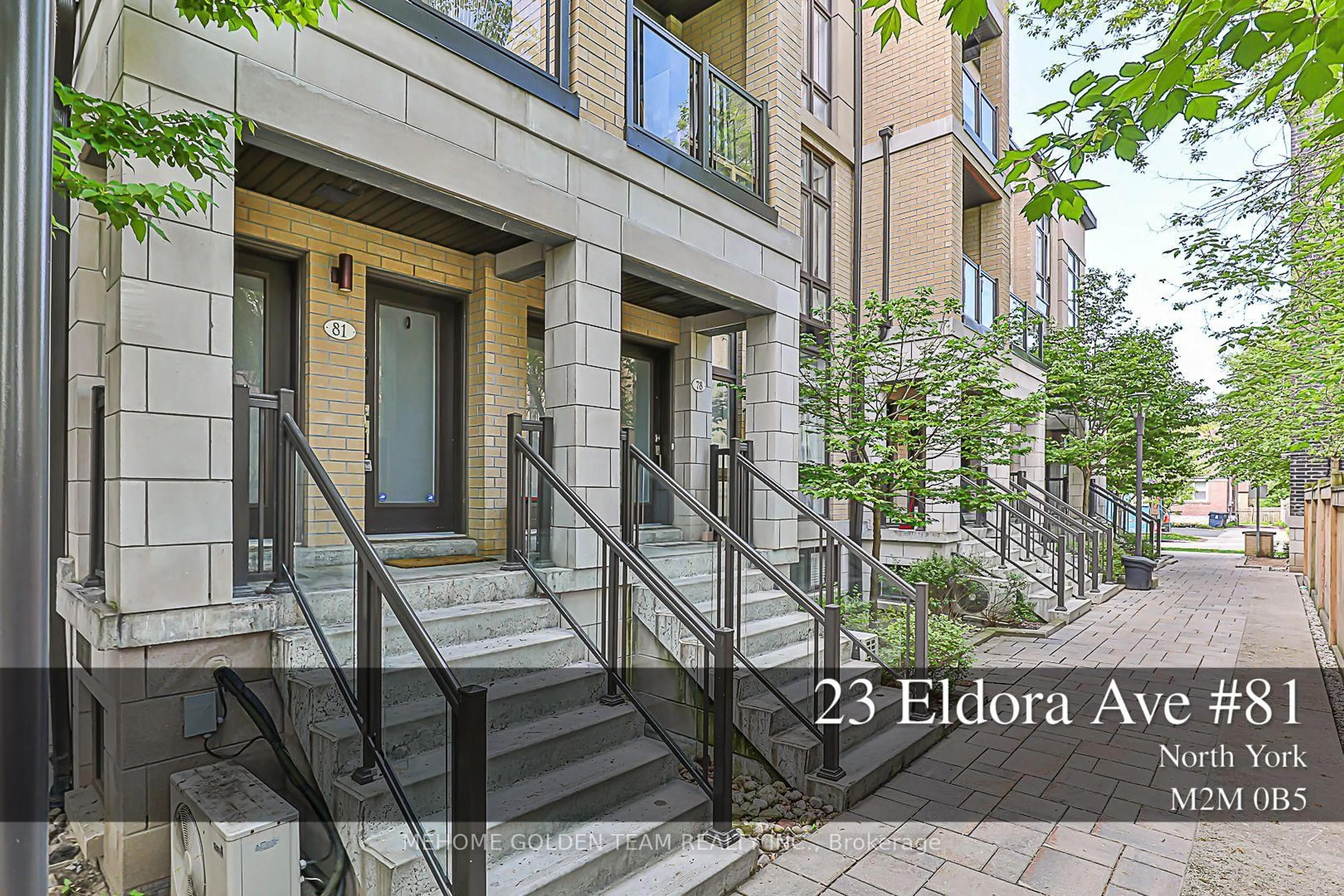 Indoor entryway for 23 Eldora Ave #81, Toronto Ontario M2M 1R3