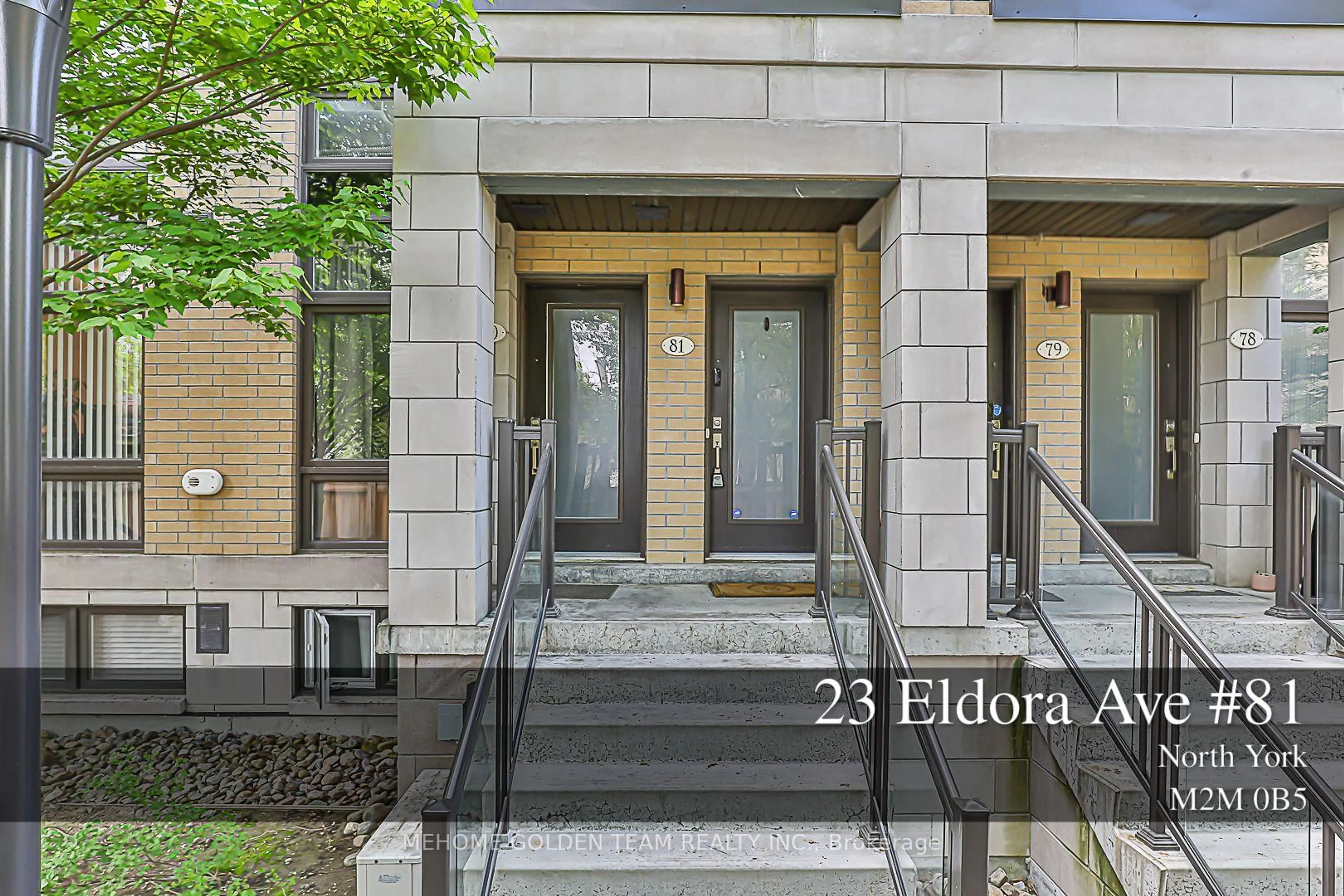 Indoor entryway for 23 Eldora Ave #81, Toronto Ontario M2M 1R3