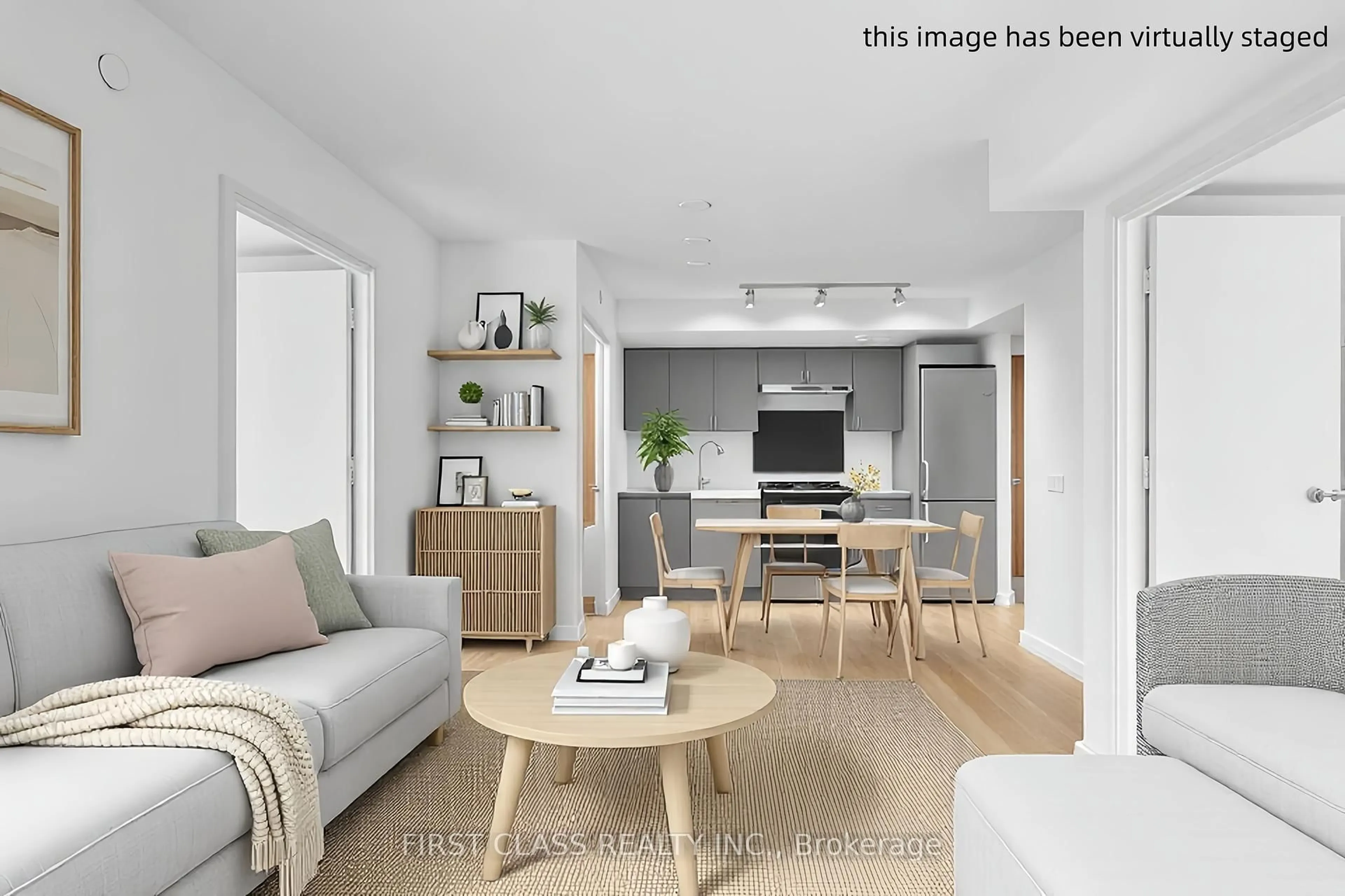 Living room with furniture, unknown for 30 Tretti Way #226, Toronto Ontario M3H 0E3