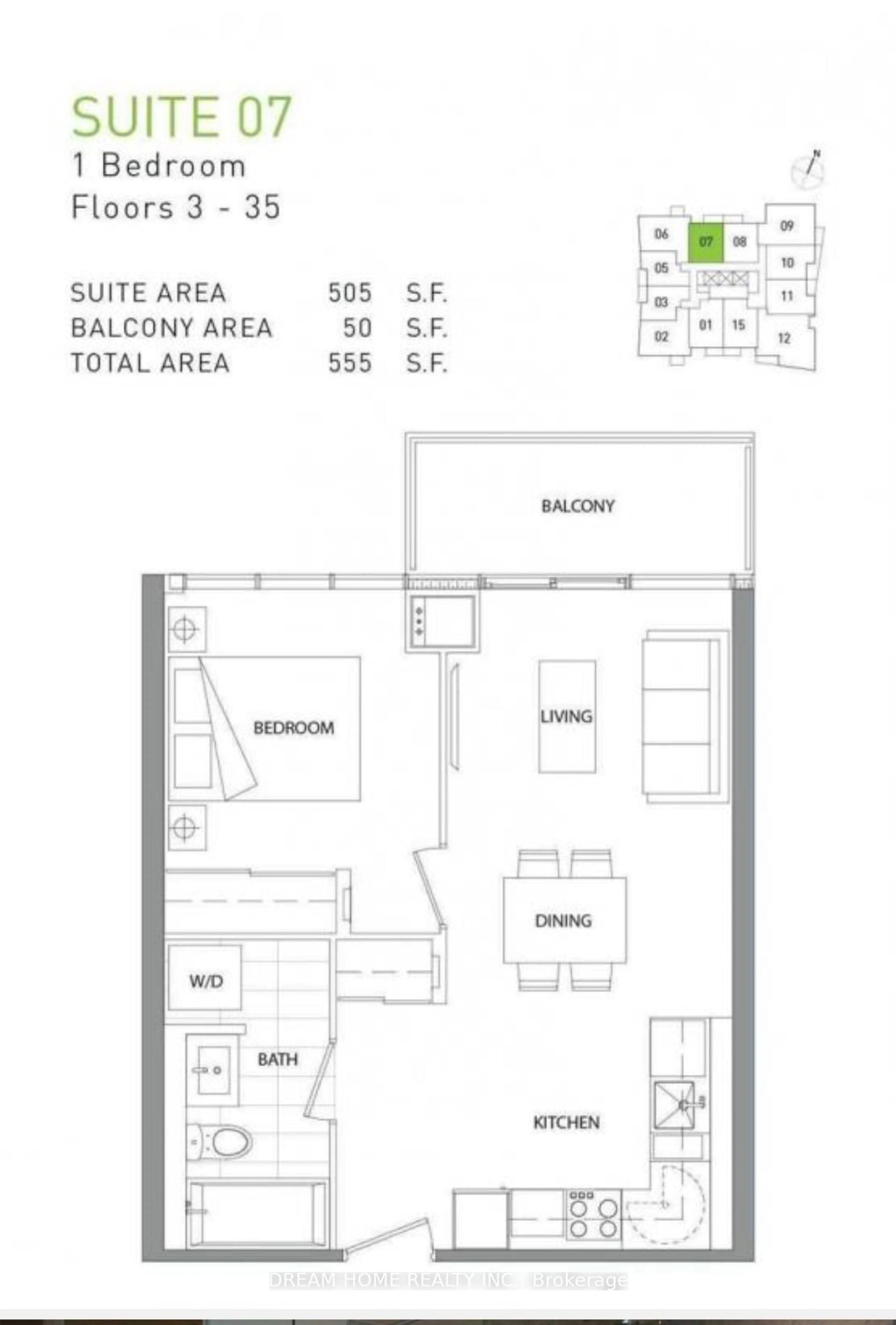 Floor plan for 70 Queens Wharf Rd #507, Toronto Ontario M5V 0J2