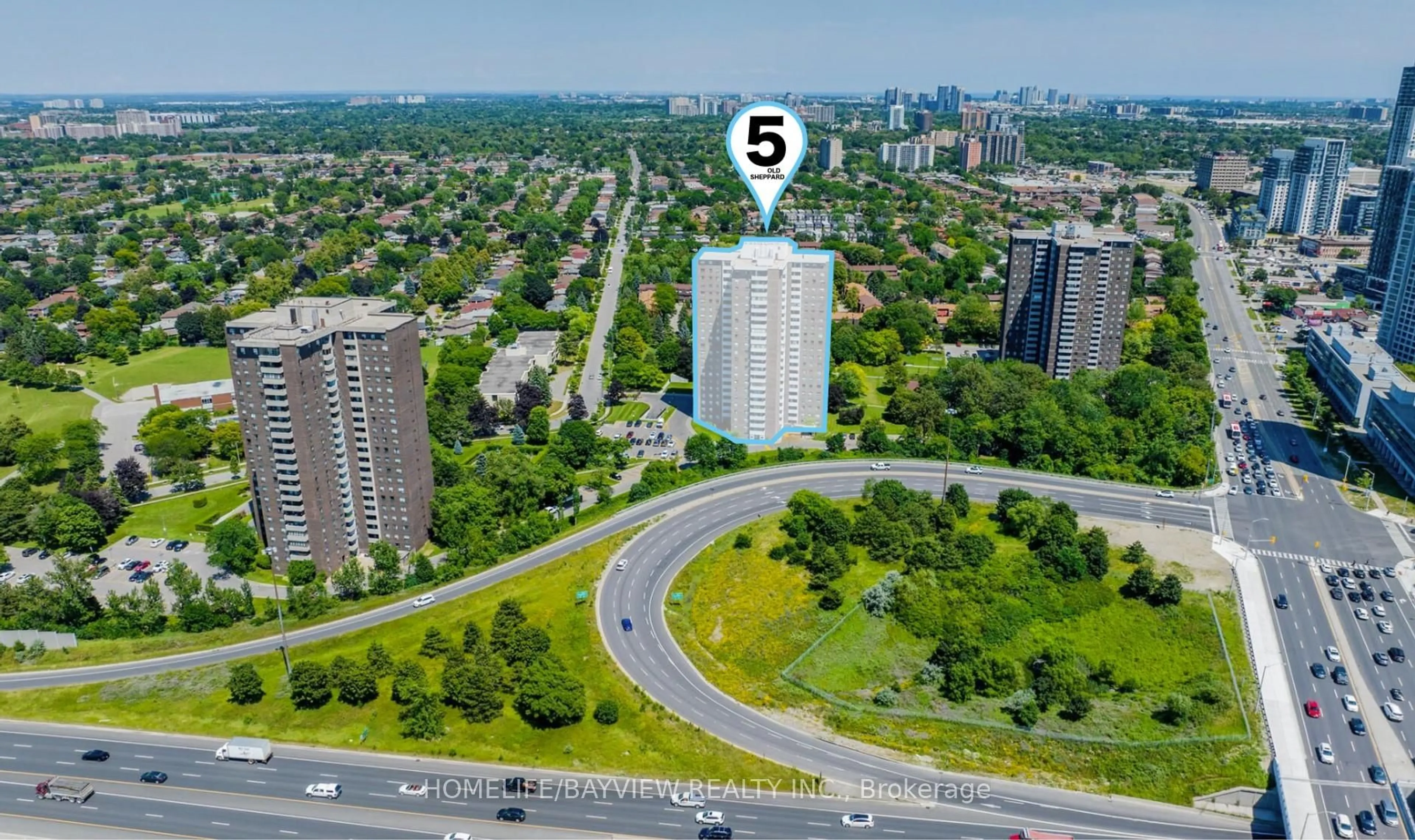 Picture of a map for 5 Old Sheppard Ave #301, Toronto Ontario M2J 4K3