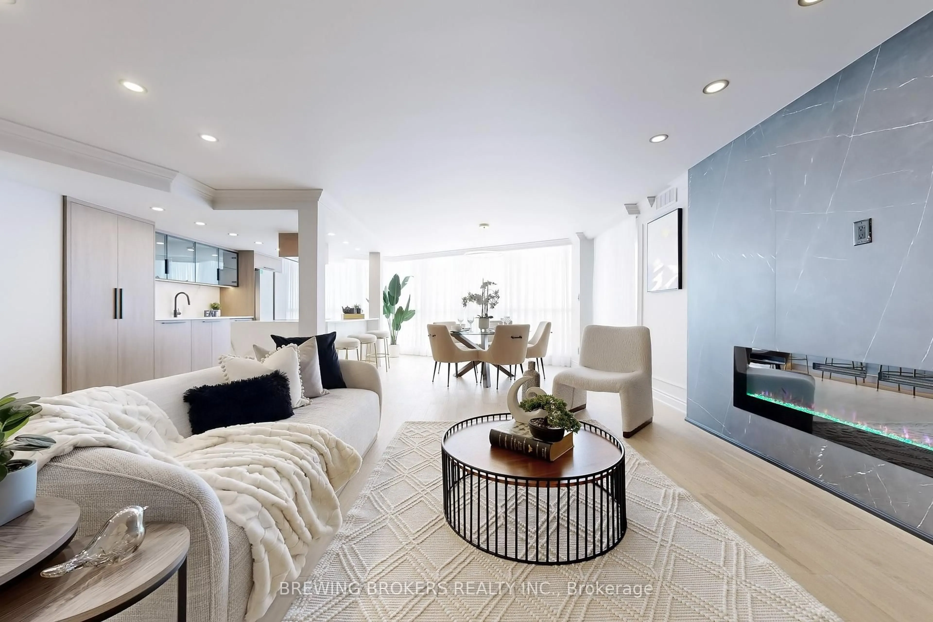 Living room with furniture, unknown for 85 Skymark Dr #1805, Toronto Ontario M2H 3P2