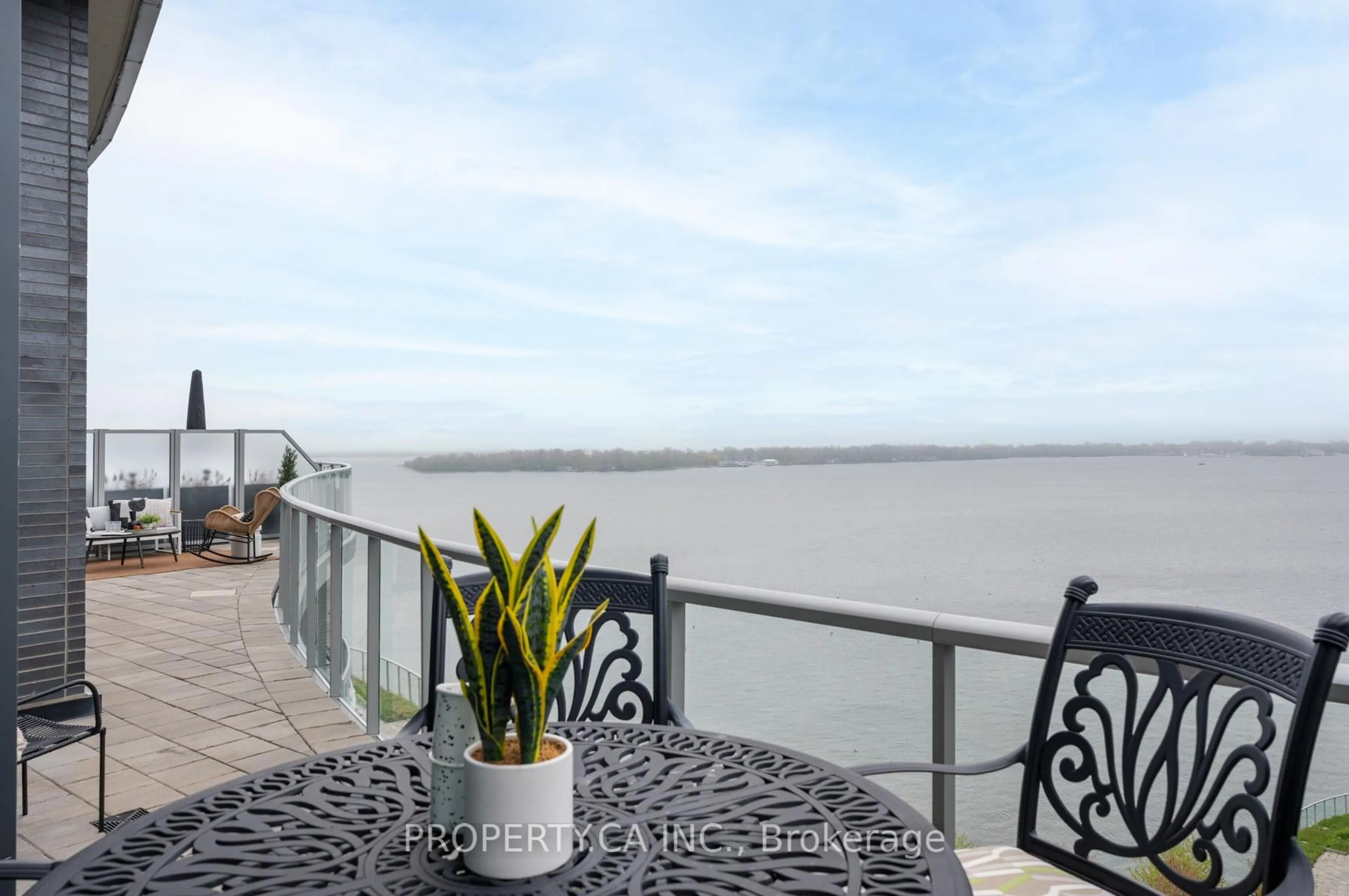 Patio, water/lake/river/ocean view for 1 Edgewater Dr #SPH12, Toronto Ontario M5A 0L1