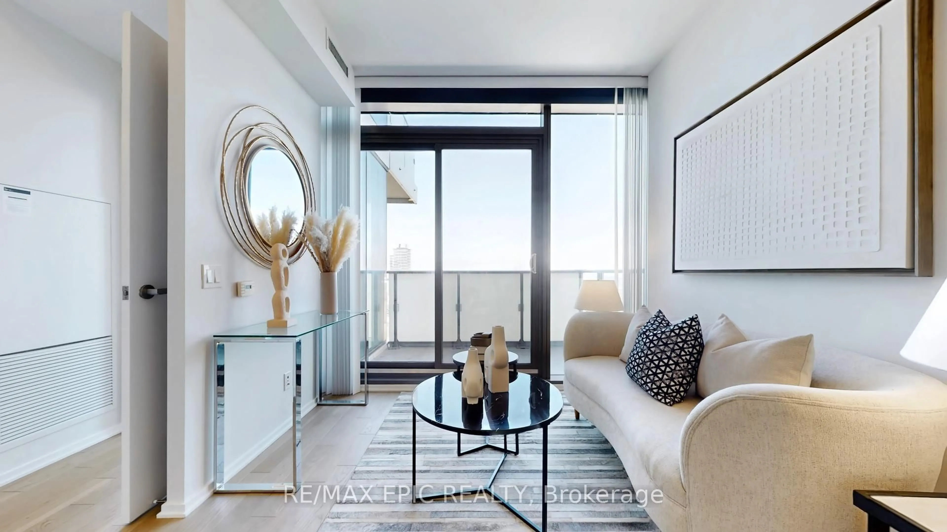 Living room with furniture, unknown for 16 Bonnycastle St #2307, Toronto Ontario M5A 0C9