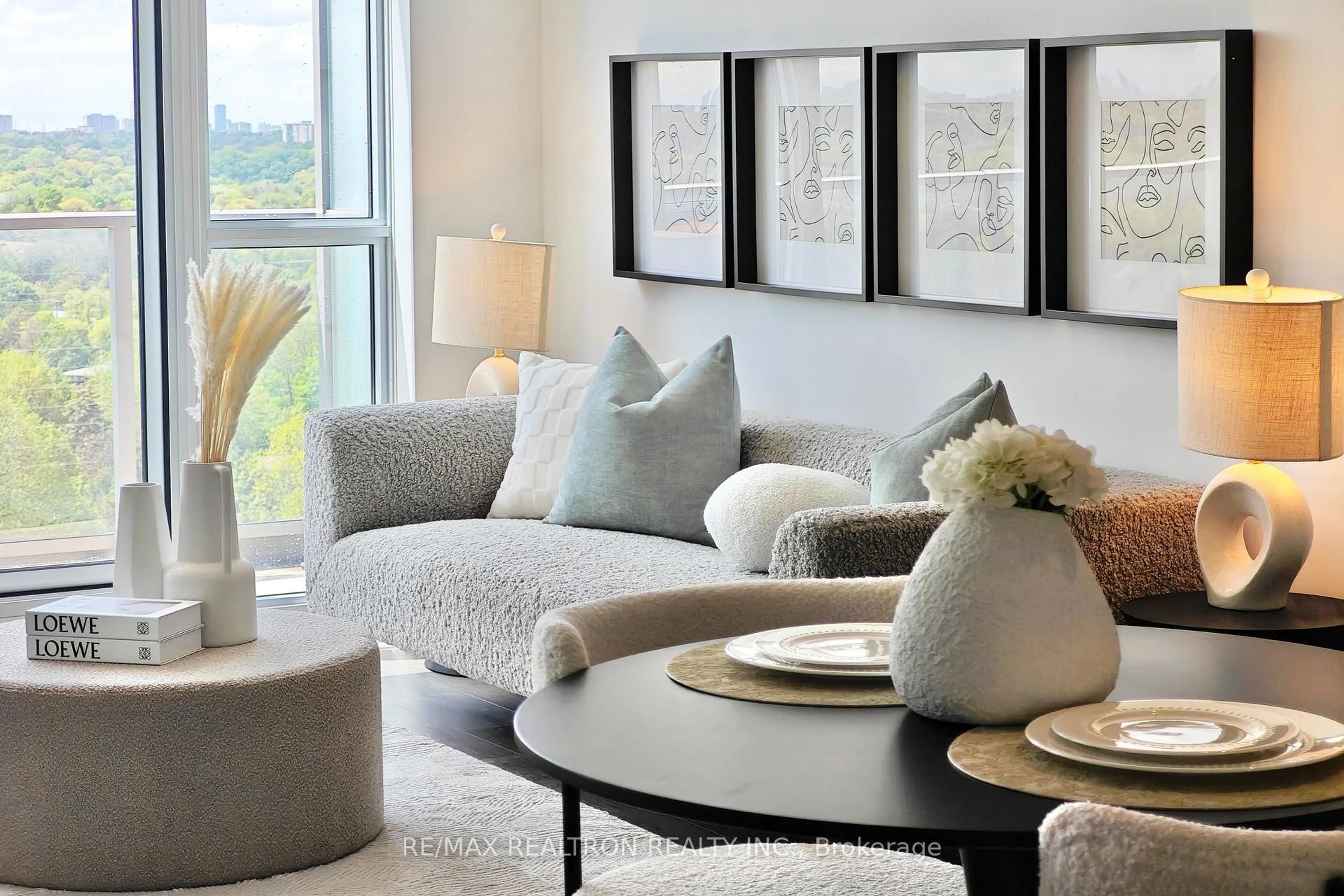 Living room with furniture, unknown for 36 Forest Manor Rd #714, Toronto Ontario M2J 1M5