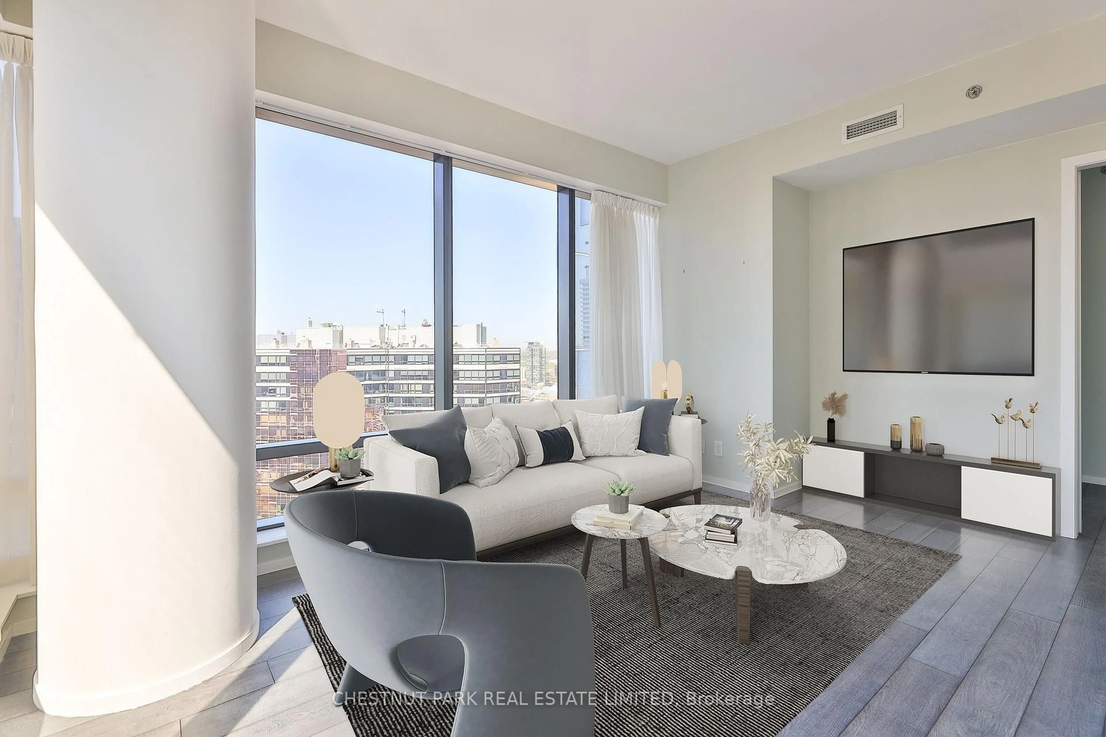 Living room with furniture, unknown for 5 St. Joseph St #3205, Toronto Ontario M4Y 1Z3