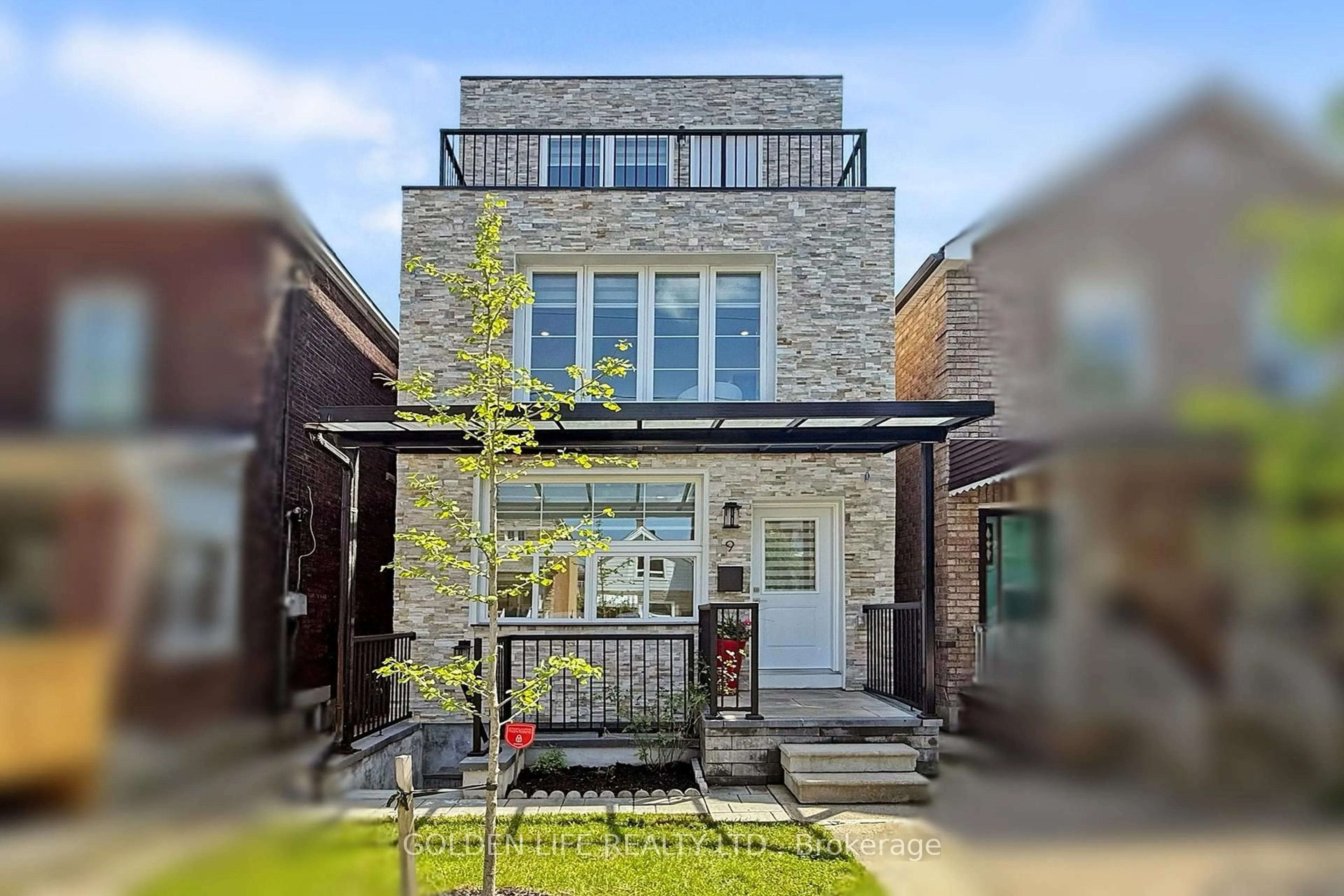 Home with brick exterior material, street for 9 Cobourg Ave, Toronto Ontario M6H 1H7