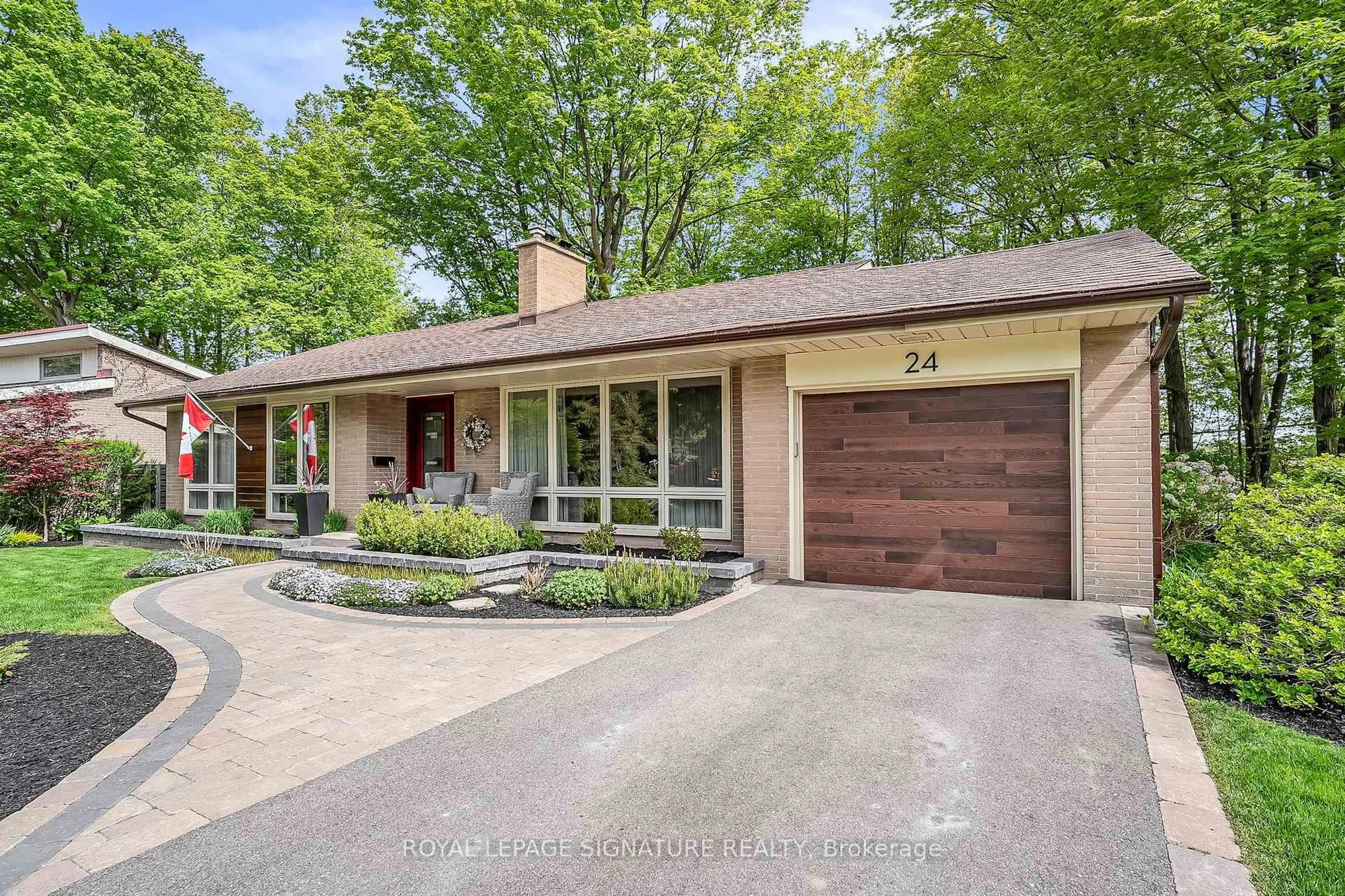 Home with brick exterior material, street for 24 Deepwood Cres, Toronto Ontario M3C 1N8