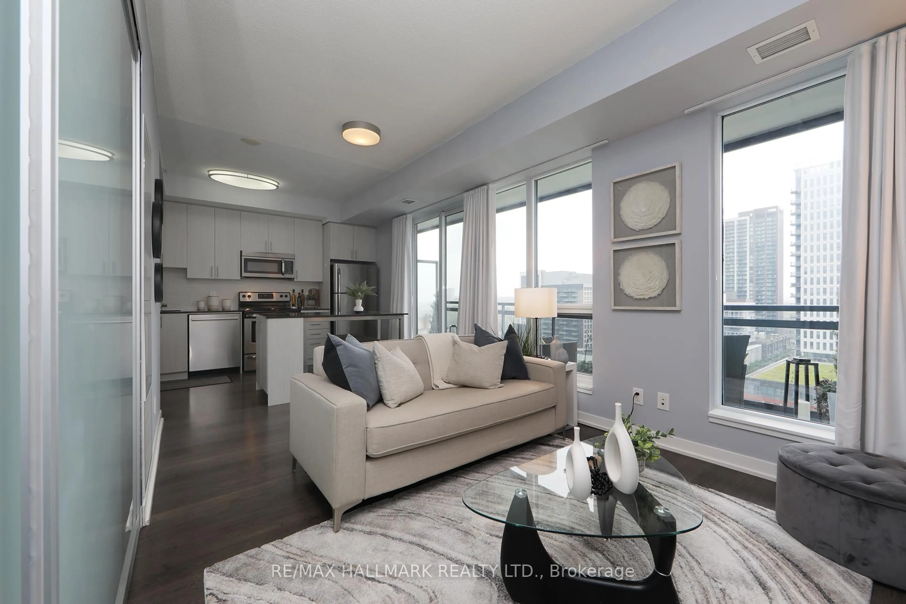 Living room with furniture, unknown for 225 Sackville St #1312, Toronto Ontario M5A 0B8