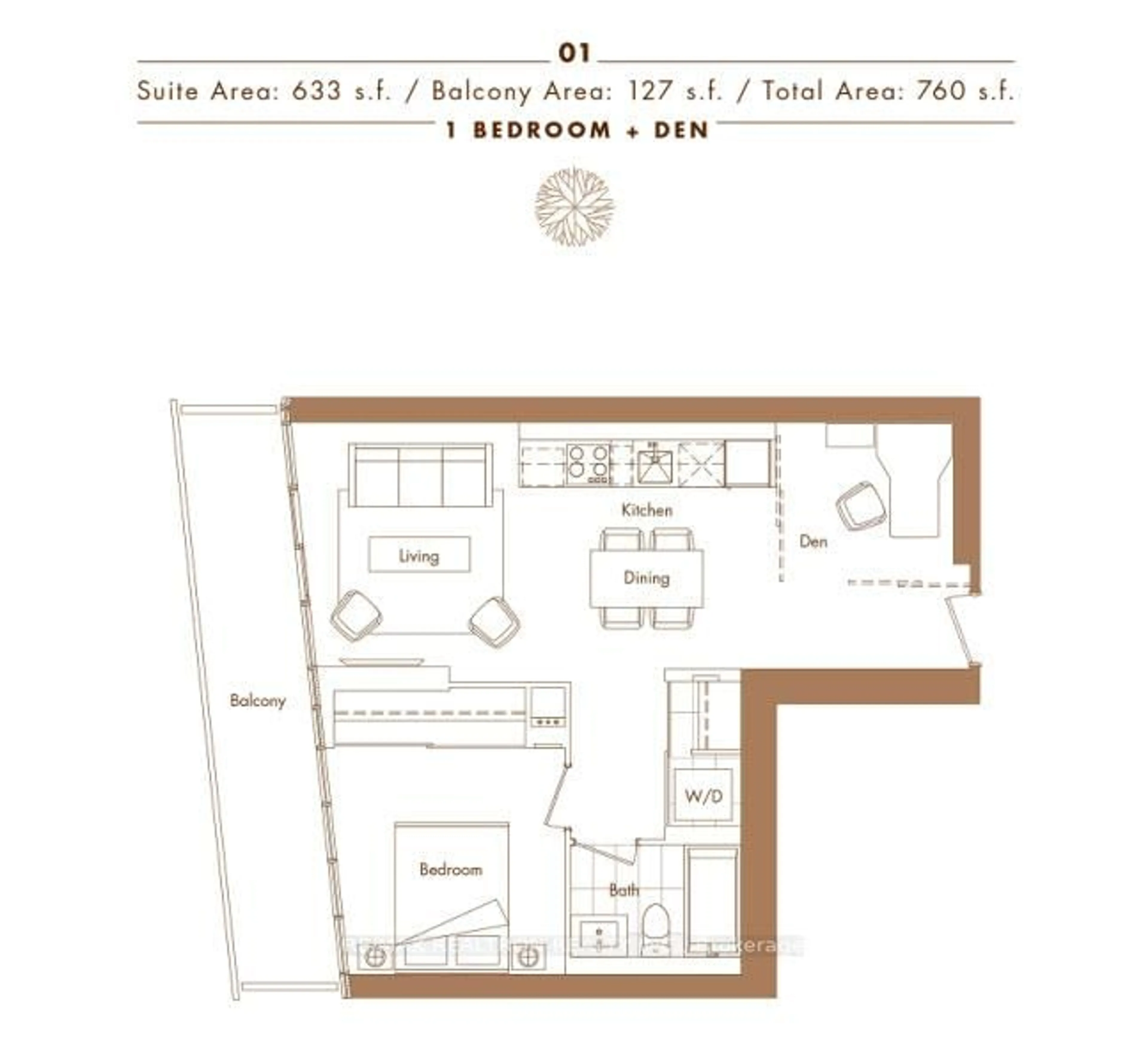 Floor plan for 115 Mcmahon Dr #1701, Toronto Ontario M2K 0E3