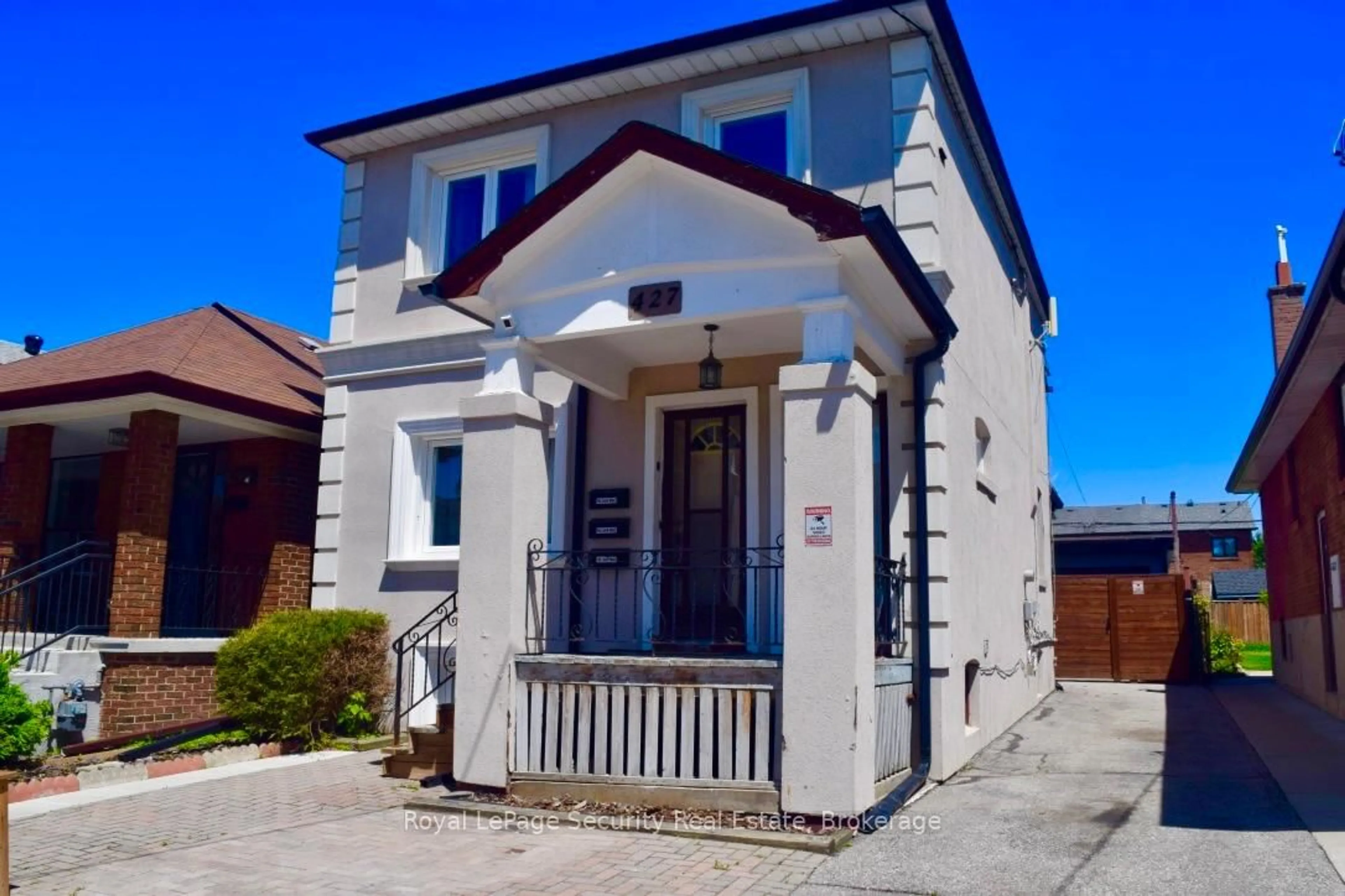 Home with brick exterior material, street for 427 Lauder Ave, Toronto Ontario M6E 3J1