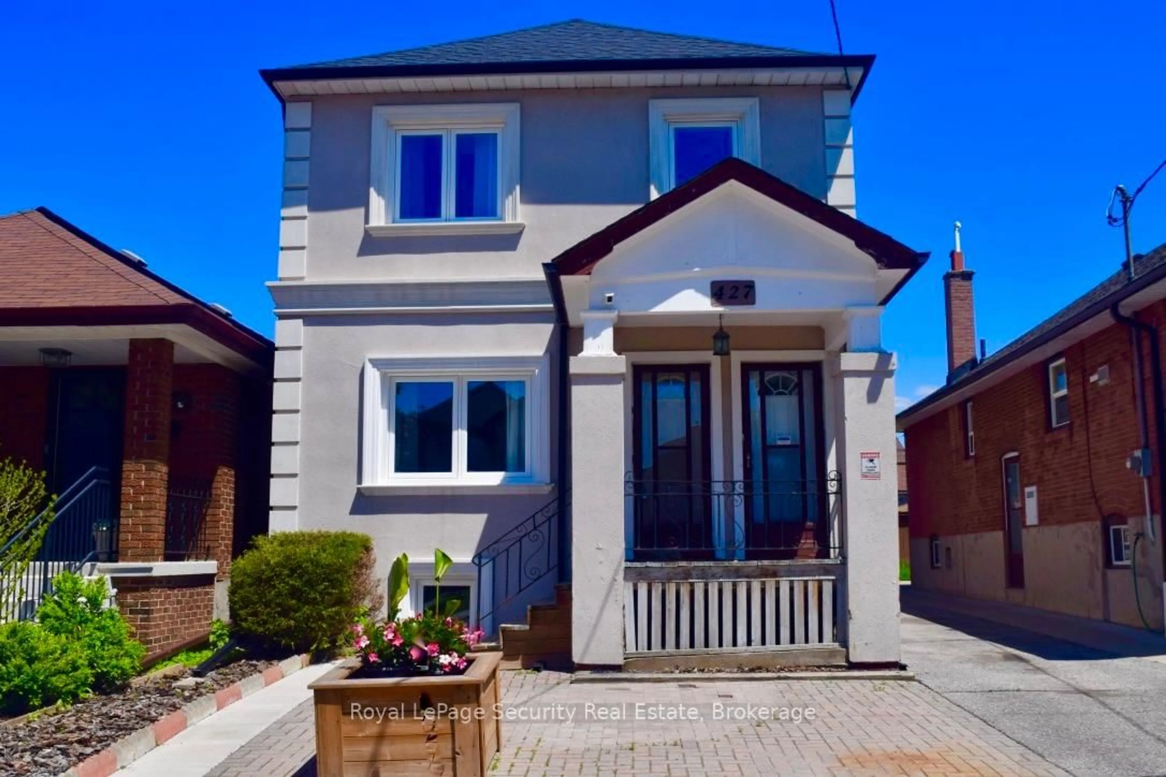Home with brick exterior material, street for 427 Lauder Ave, Toronto Ontario M6E 3J1