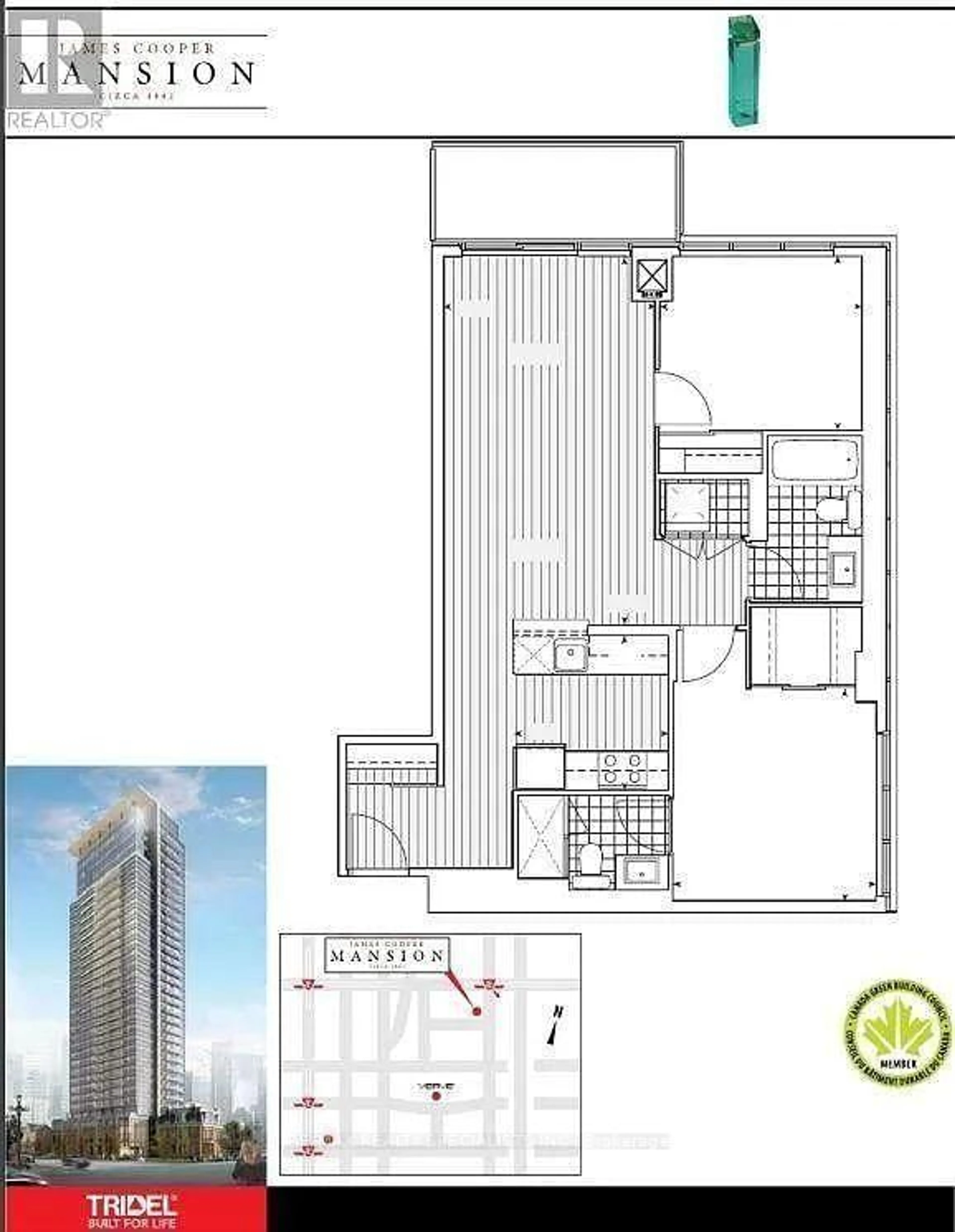 Floor plan for 28 Linden St #1808, Toronto Ontario M4Y 0A4