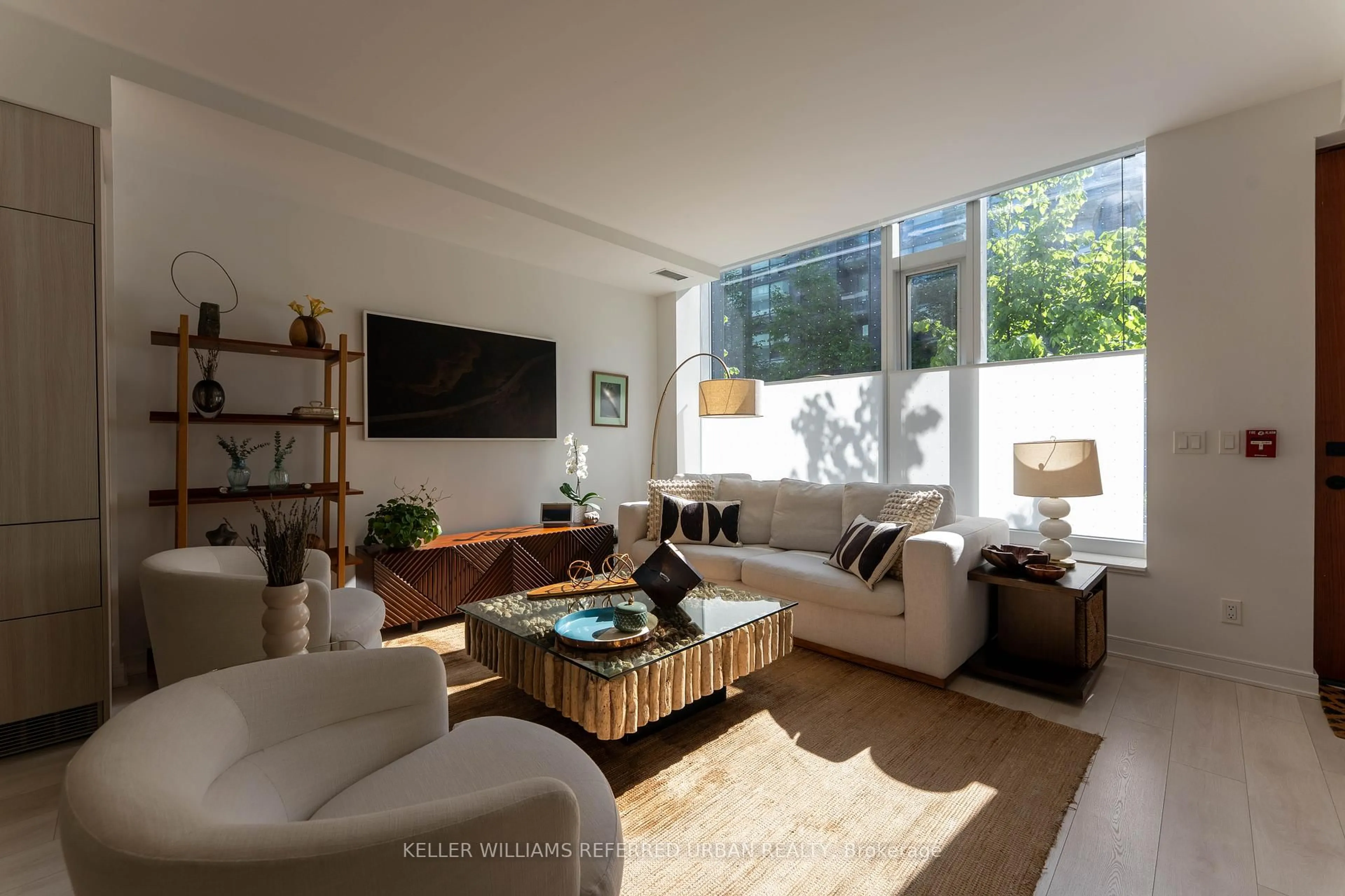 Living room with furniture, unknown for 180 Mill St #S134, Toronto Ontario M5A 0V6