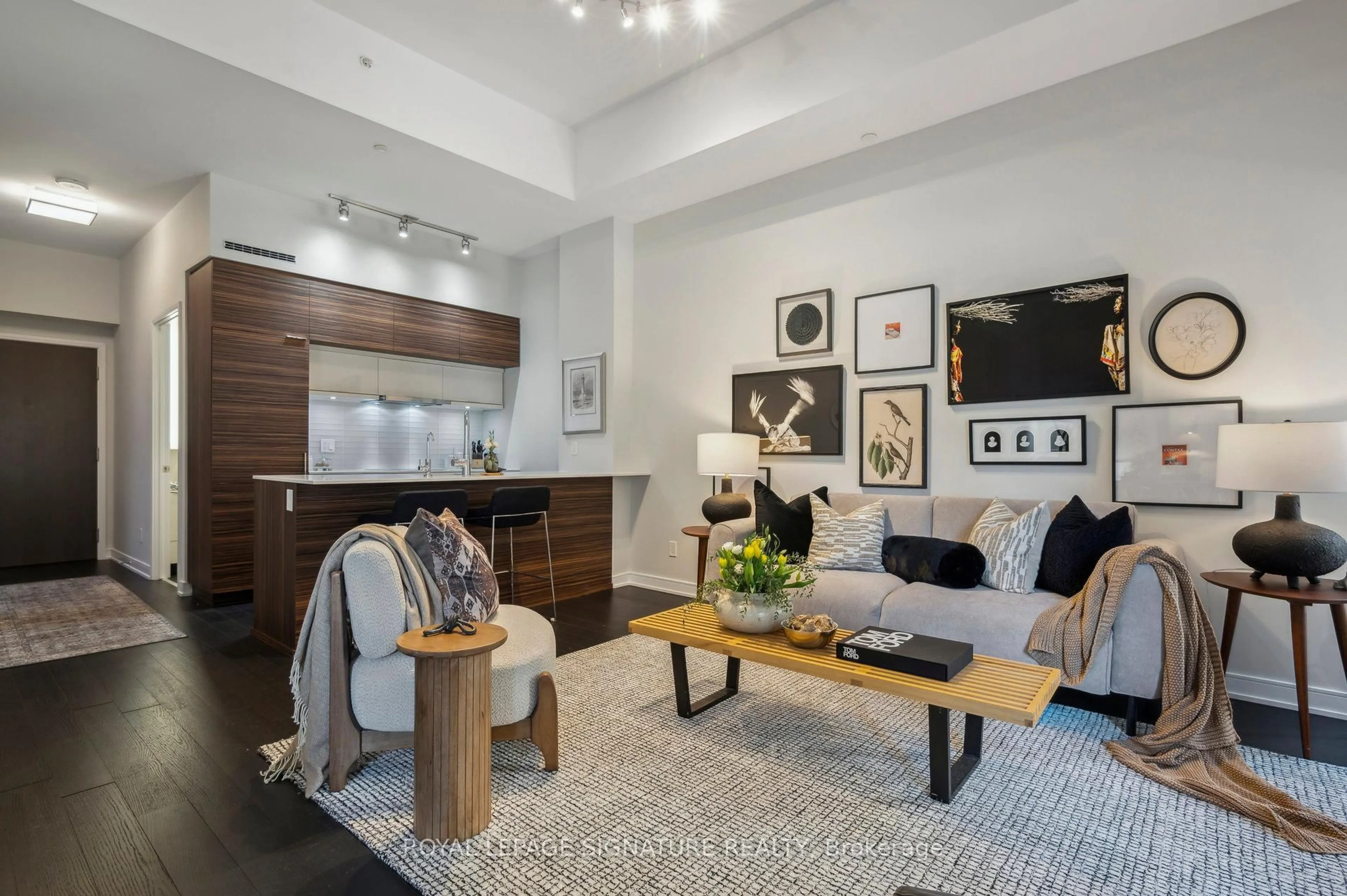 Living room with furniture, unknown for 88 Scott St #210, Toronto Ontario M5E 0A9