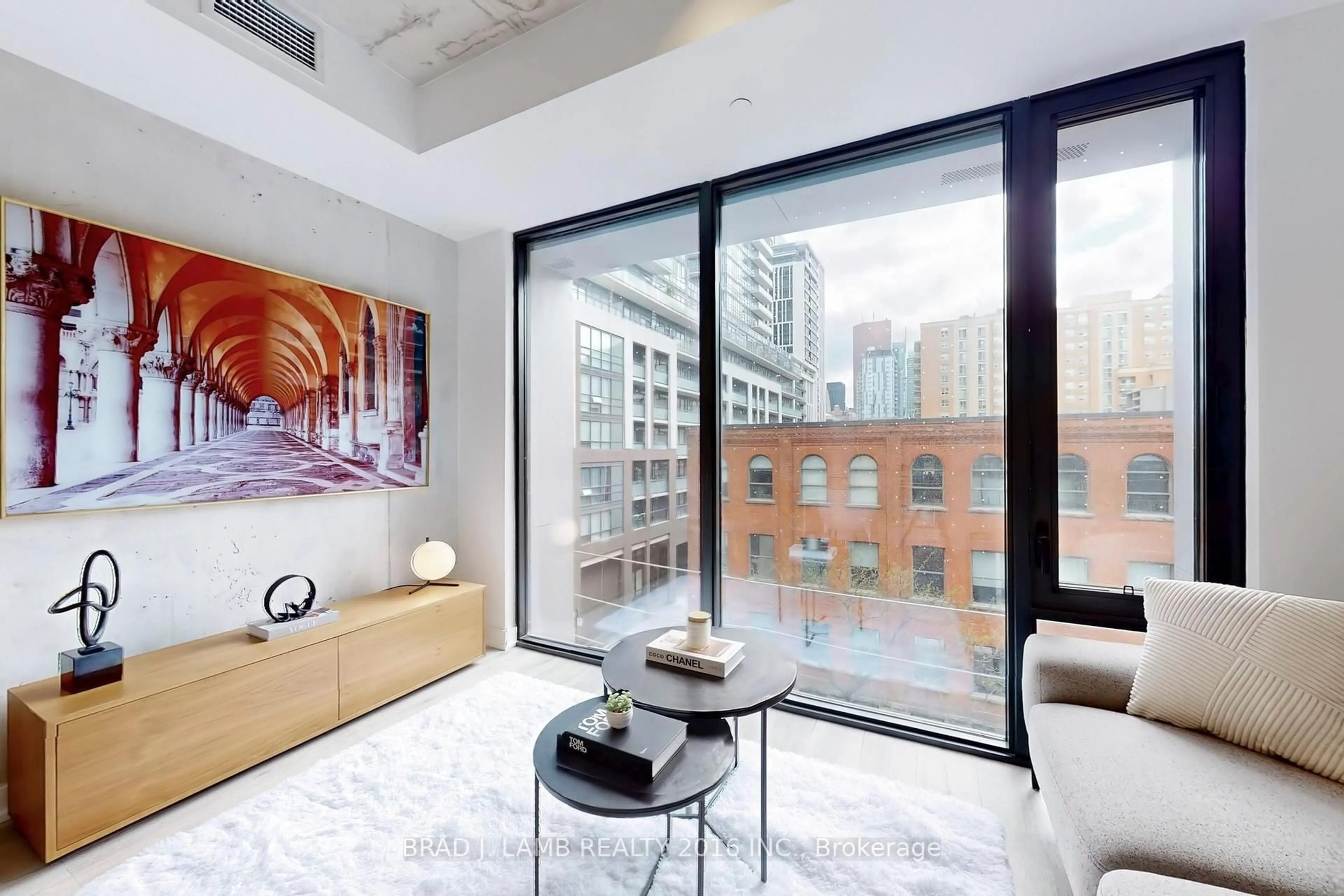Living room with furniture, unknown for 55 Ontario St #414, Toronto Ontario M5A 0T8