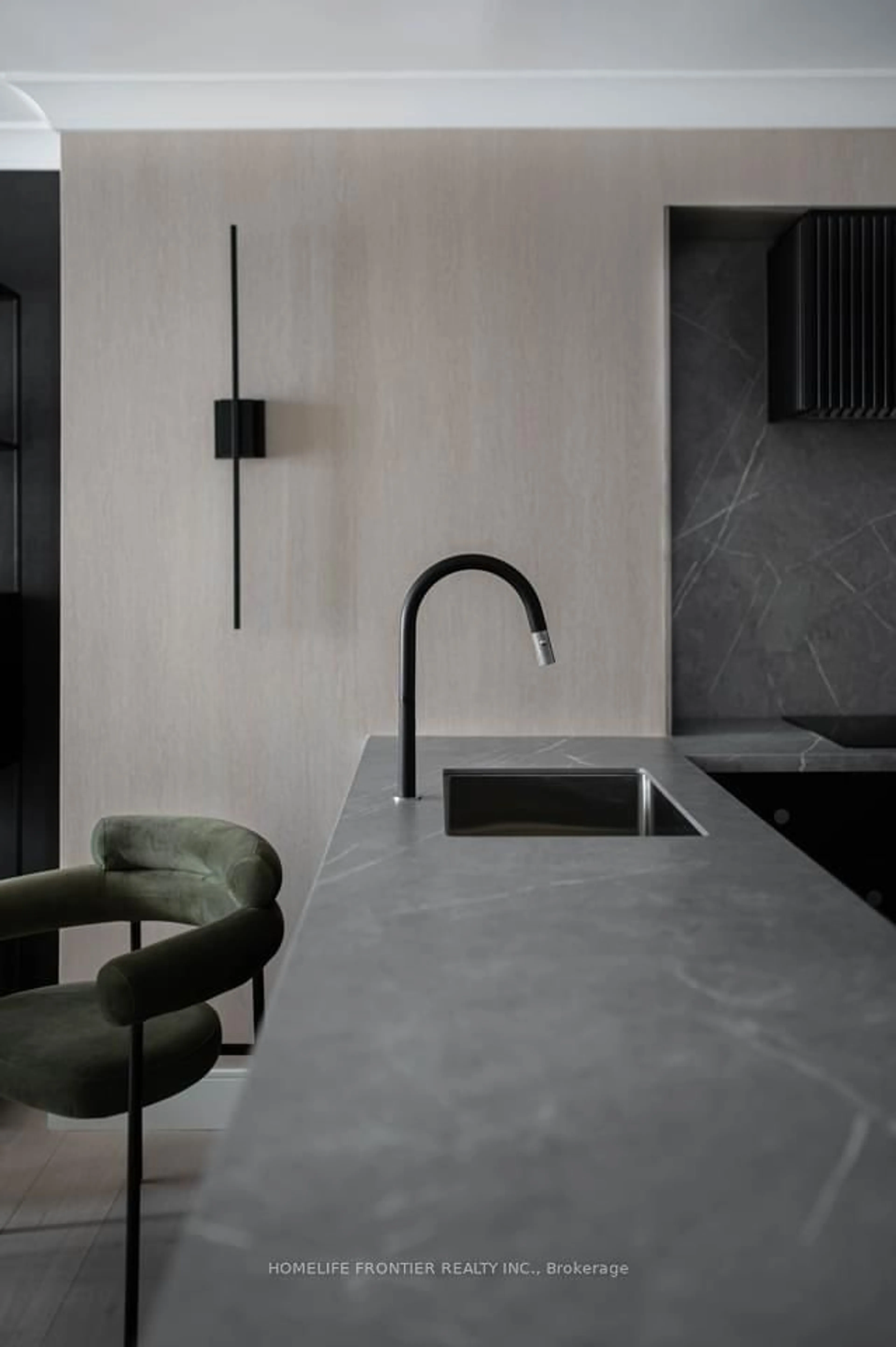 Contemporary kitchen, cement floor for 388 Bloor St #1107, Toronto Ontario M4W 3W9