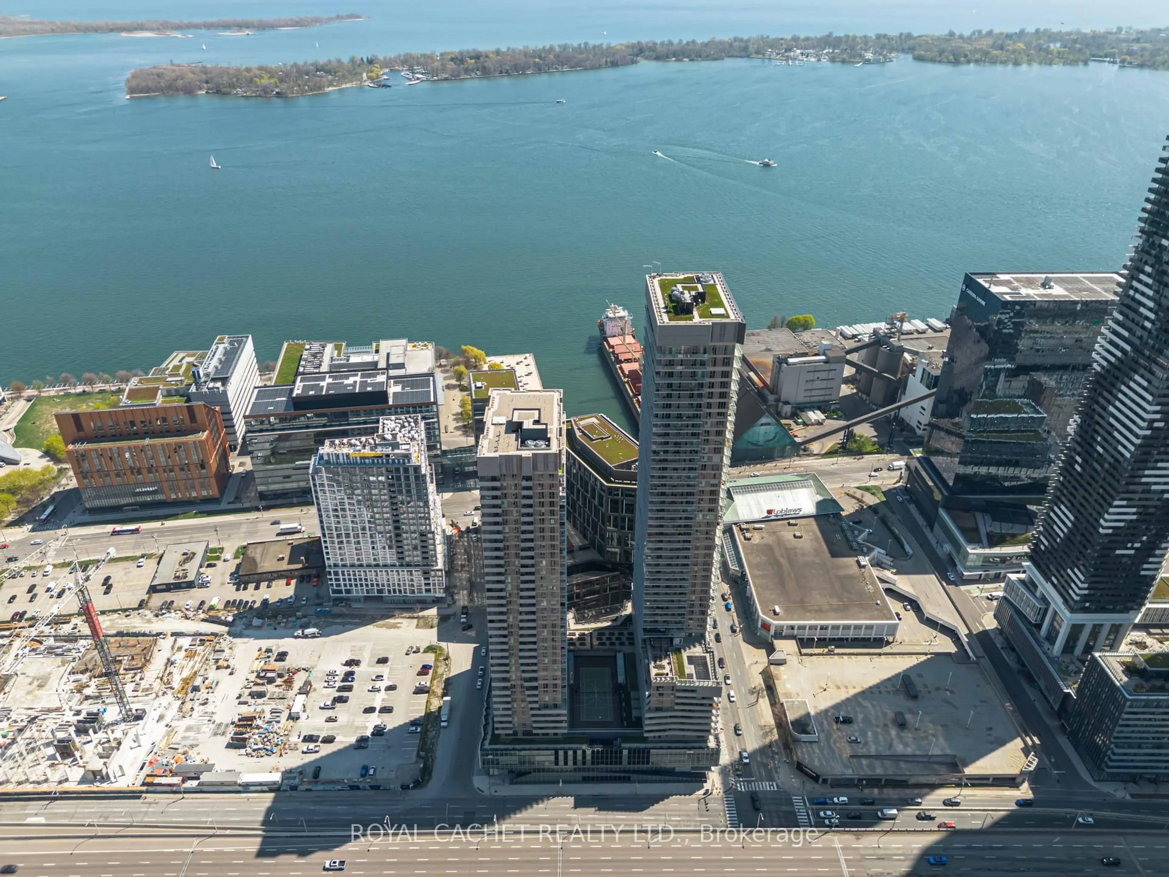 A pic from outside/outdoor area/front of a property/back of a property/a pic from drone, city buildings view from balcony for 15 Lower Jarvis St #2110, Toronto Ontario M5E 0C4