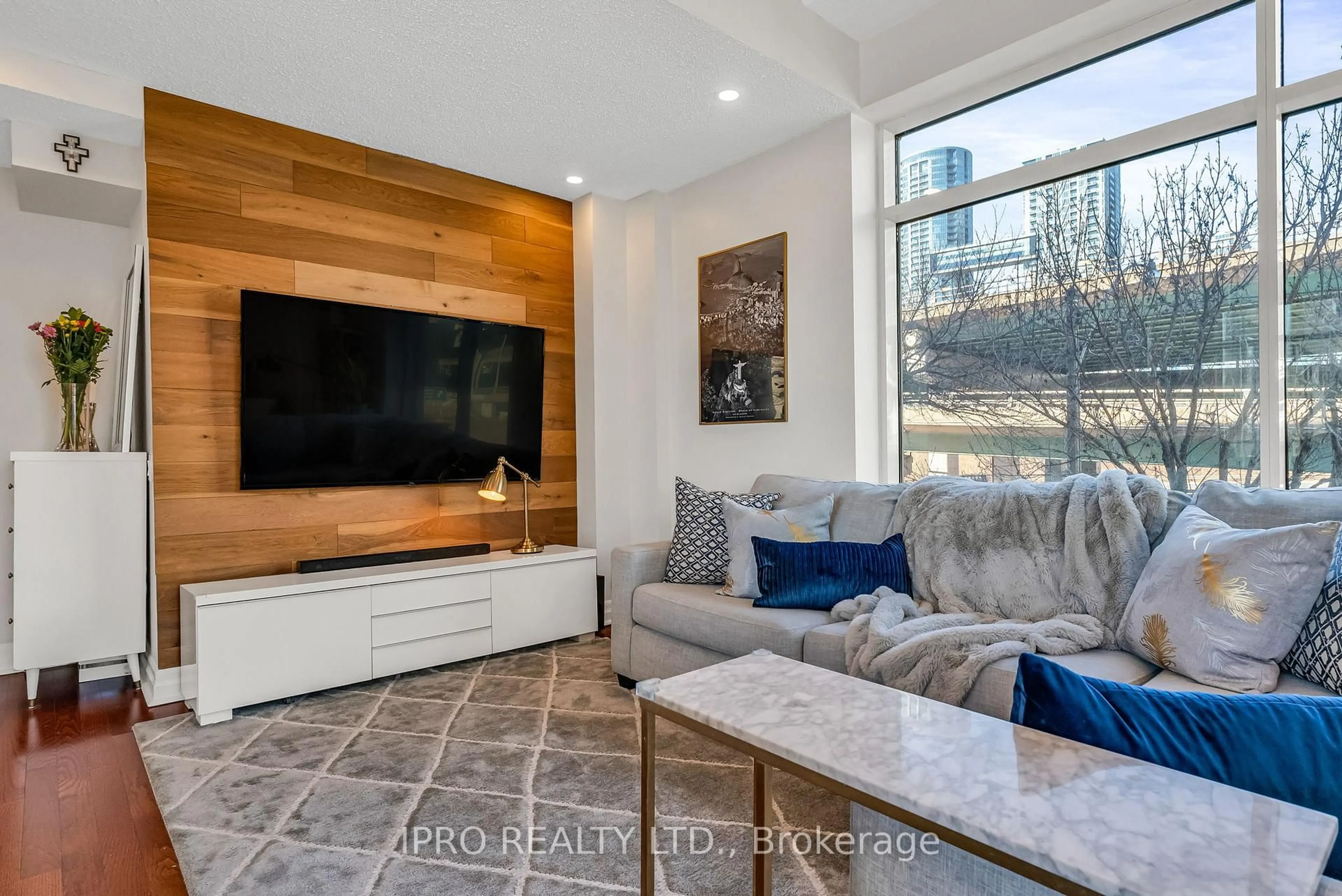 Living room with furniture, unknown for 500 Queens Quay #210E, Toronto Ontario M5V 3K8