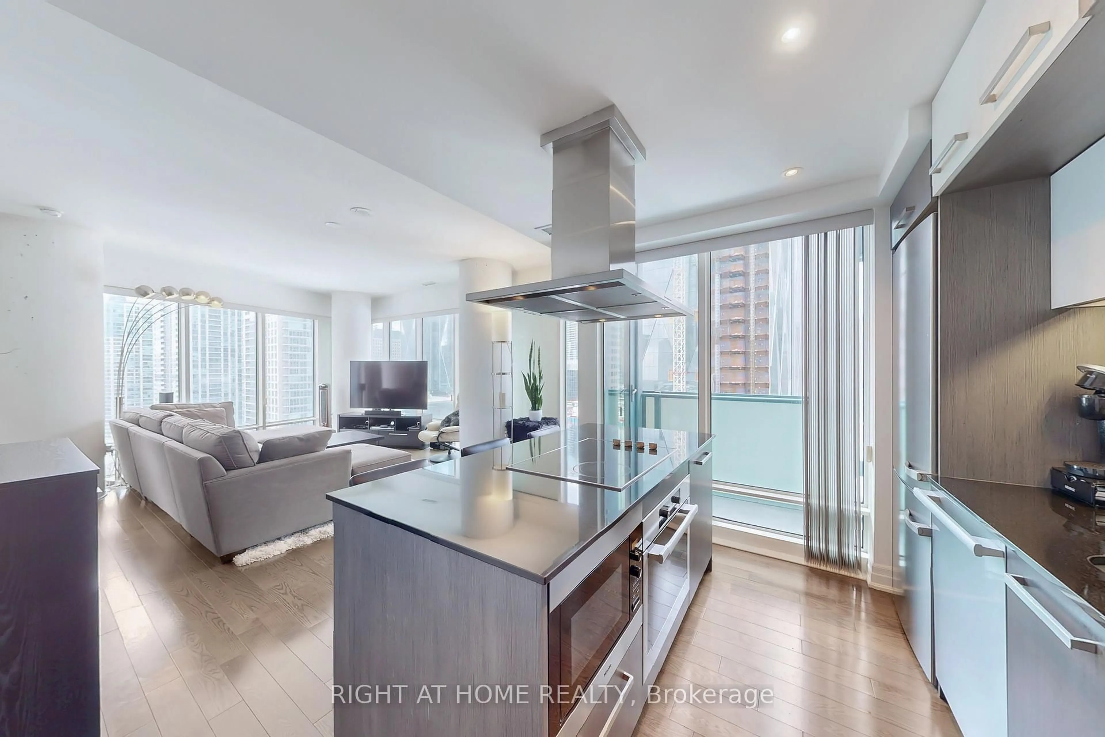 Open concept kitchen, unknown for 8 The Esplanade St #1802, Toronto Ontario M5E 0A6