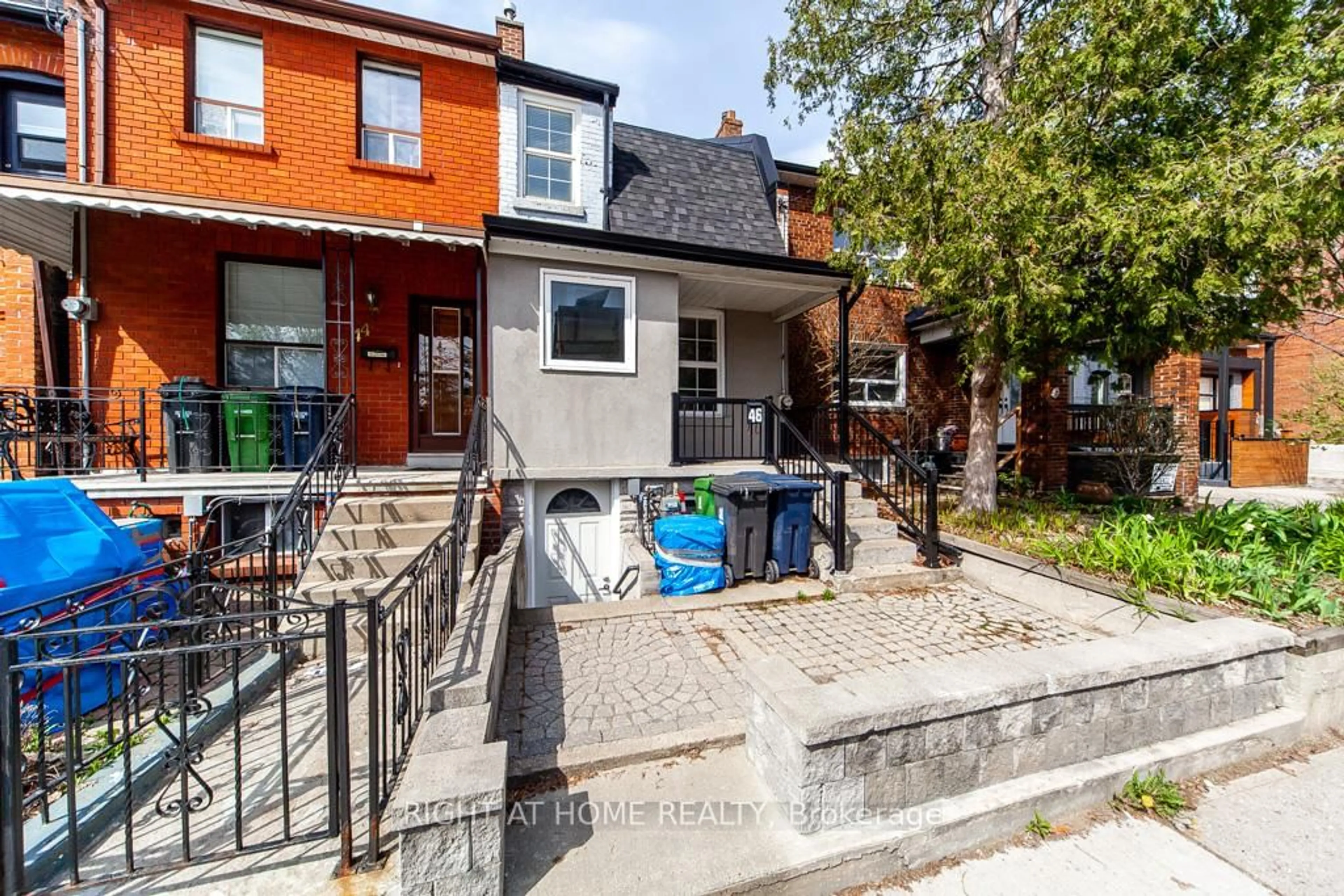 Home with brick exterior material, street for 46 Coolmine Rd, Toronto Ontario M6J 3E9