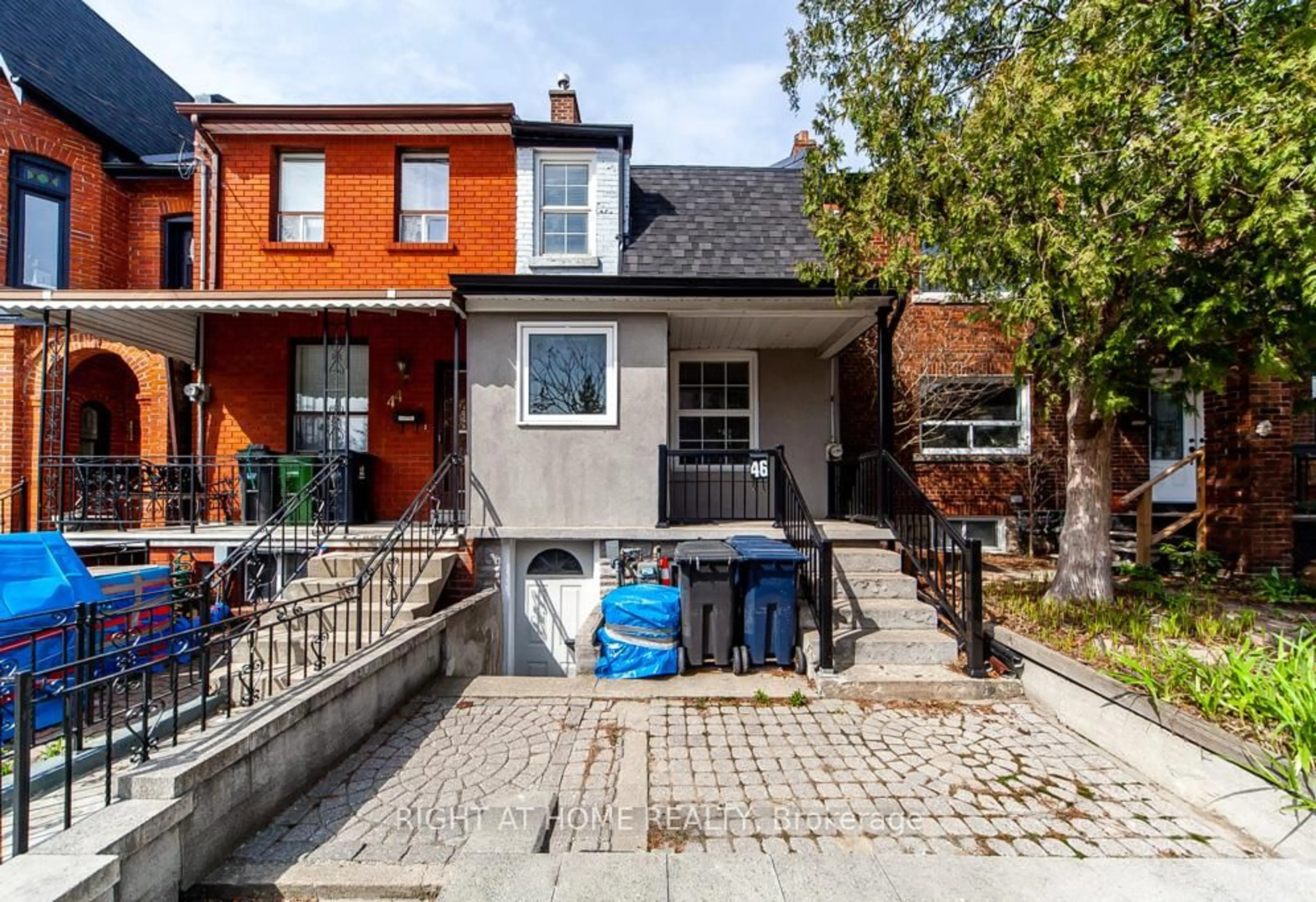 Home with brick exterior material, street for 46 Coolmine Rd, Toronto Ontario M6J 3E9