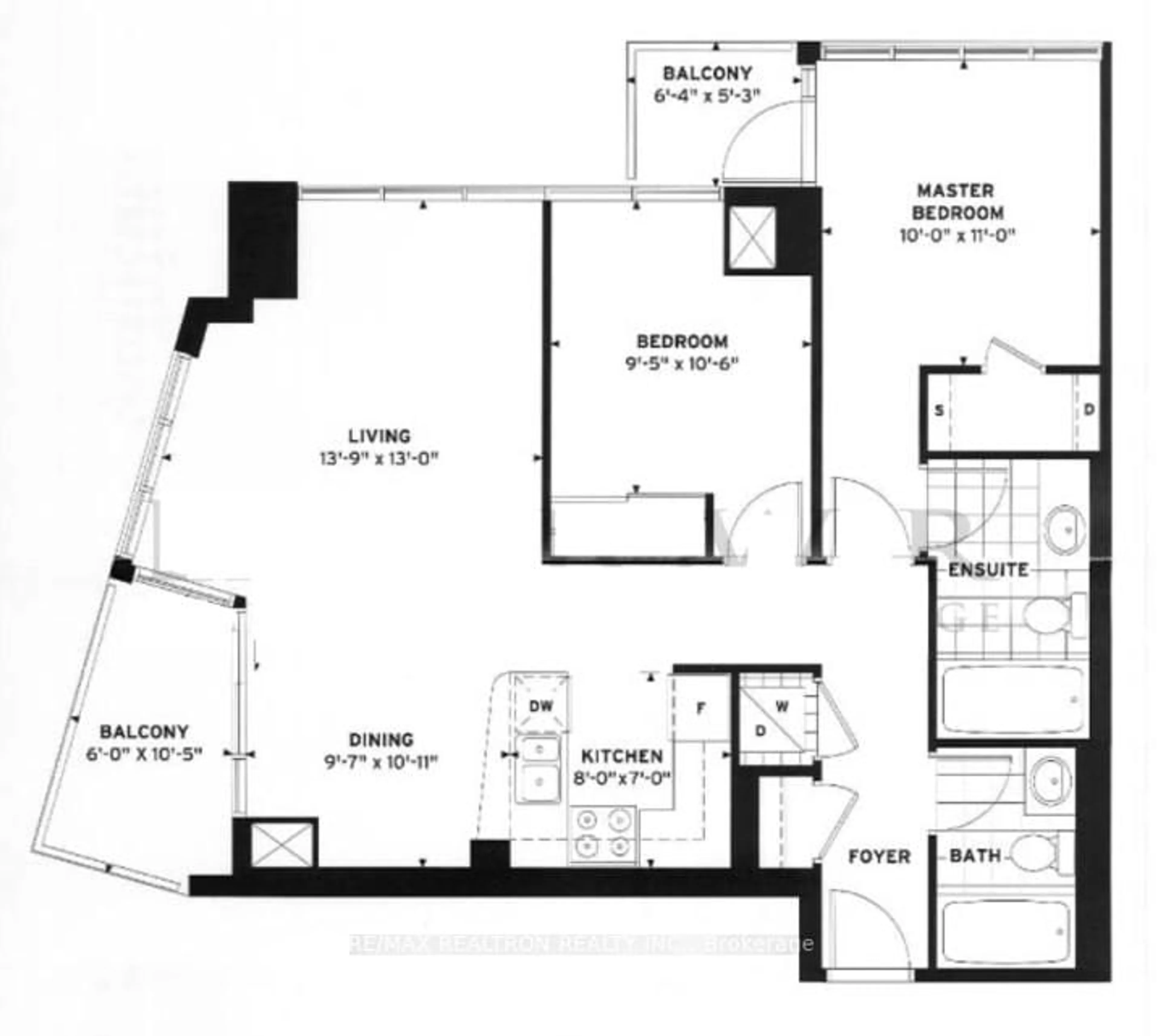 Floor plan for 2181 Yonge St #1908, Toronto Ontario M4S 3H7