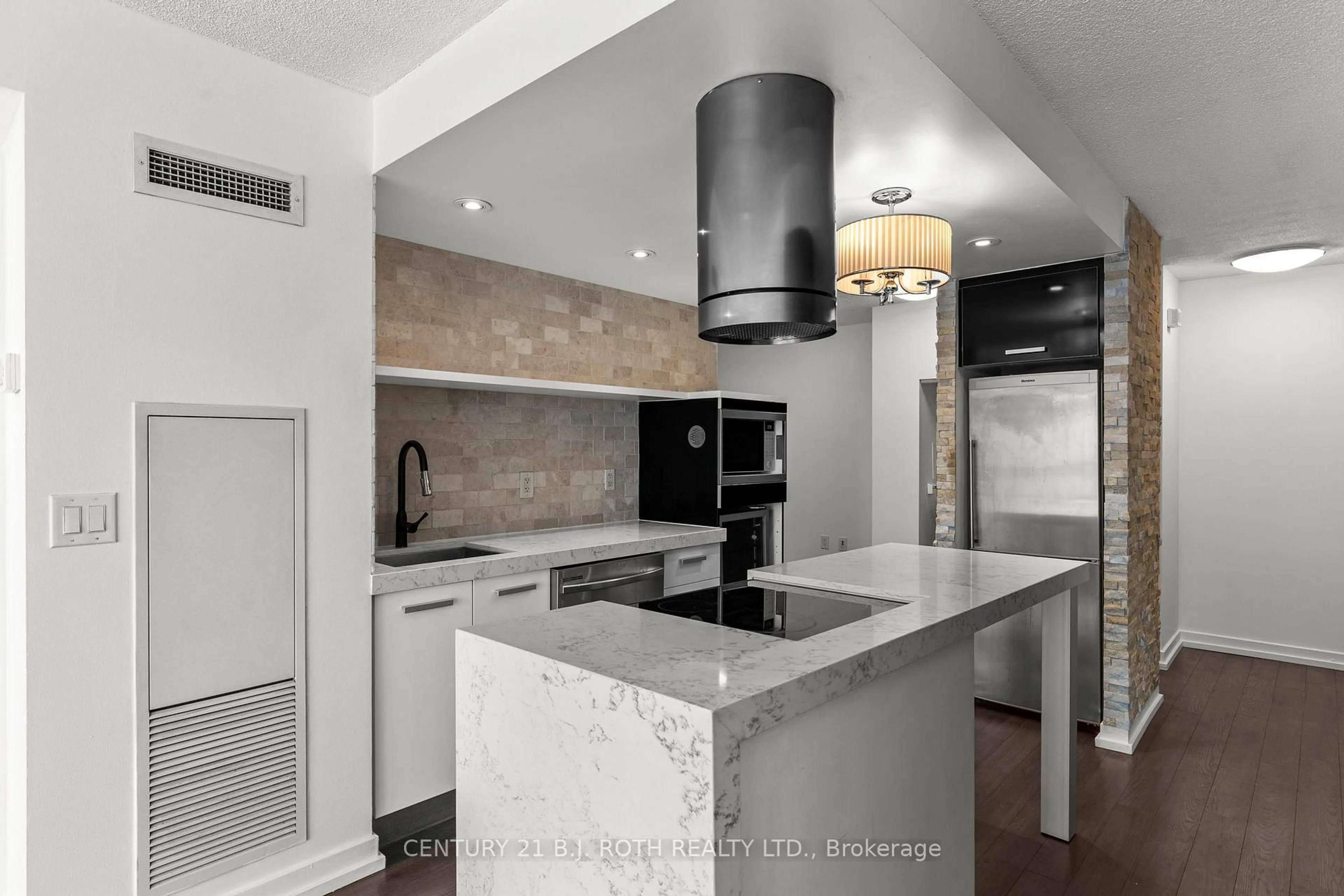 Contemporary kitchen, ceramic/tile floor for 38 Dan Leckie Way #1103, Toronto Ontario M5V 2V6