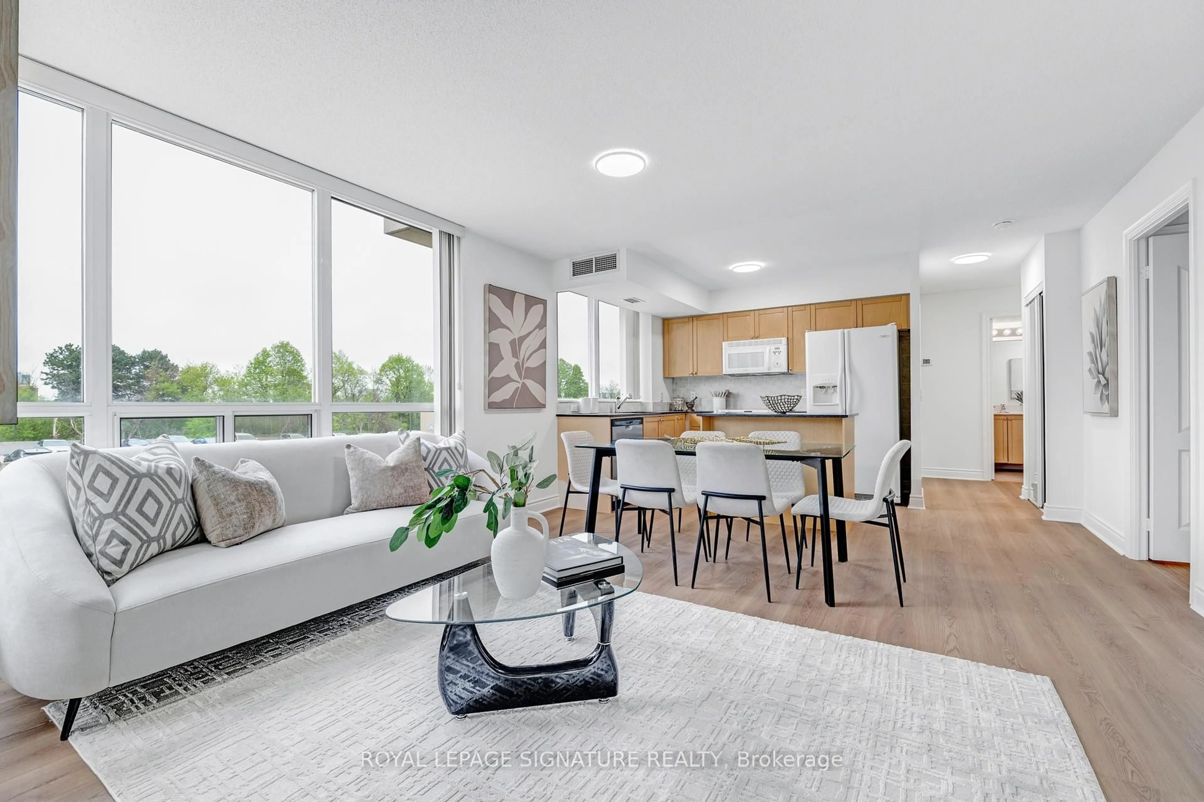 Living room with furniture, unknown for 1103 Leslie St #308, Toronto Ontario M3C 4G8