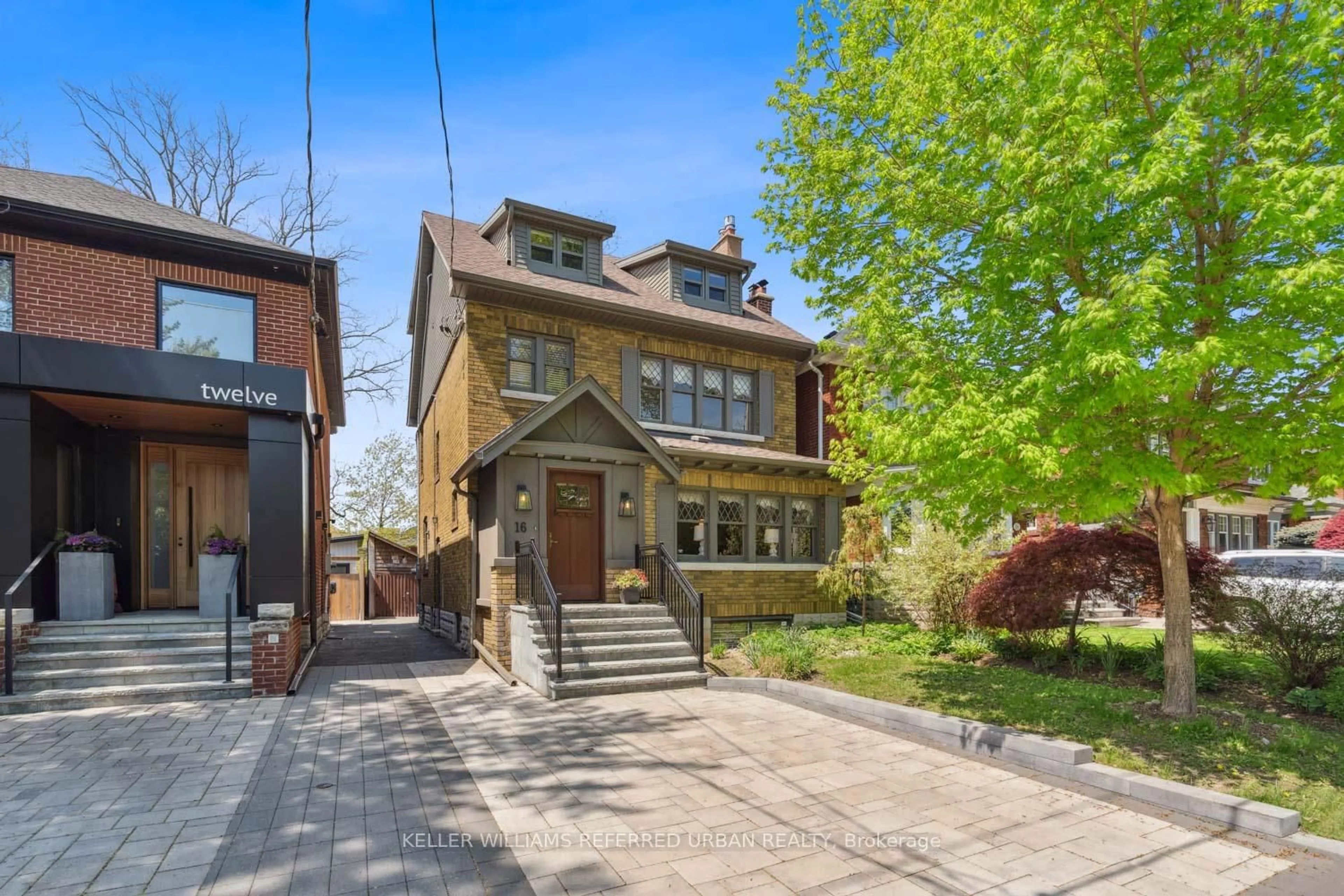 Home with brick exterior material, street for 16 Ardrossan Pl, Toronto Ontario M4N 2X3