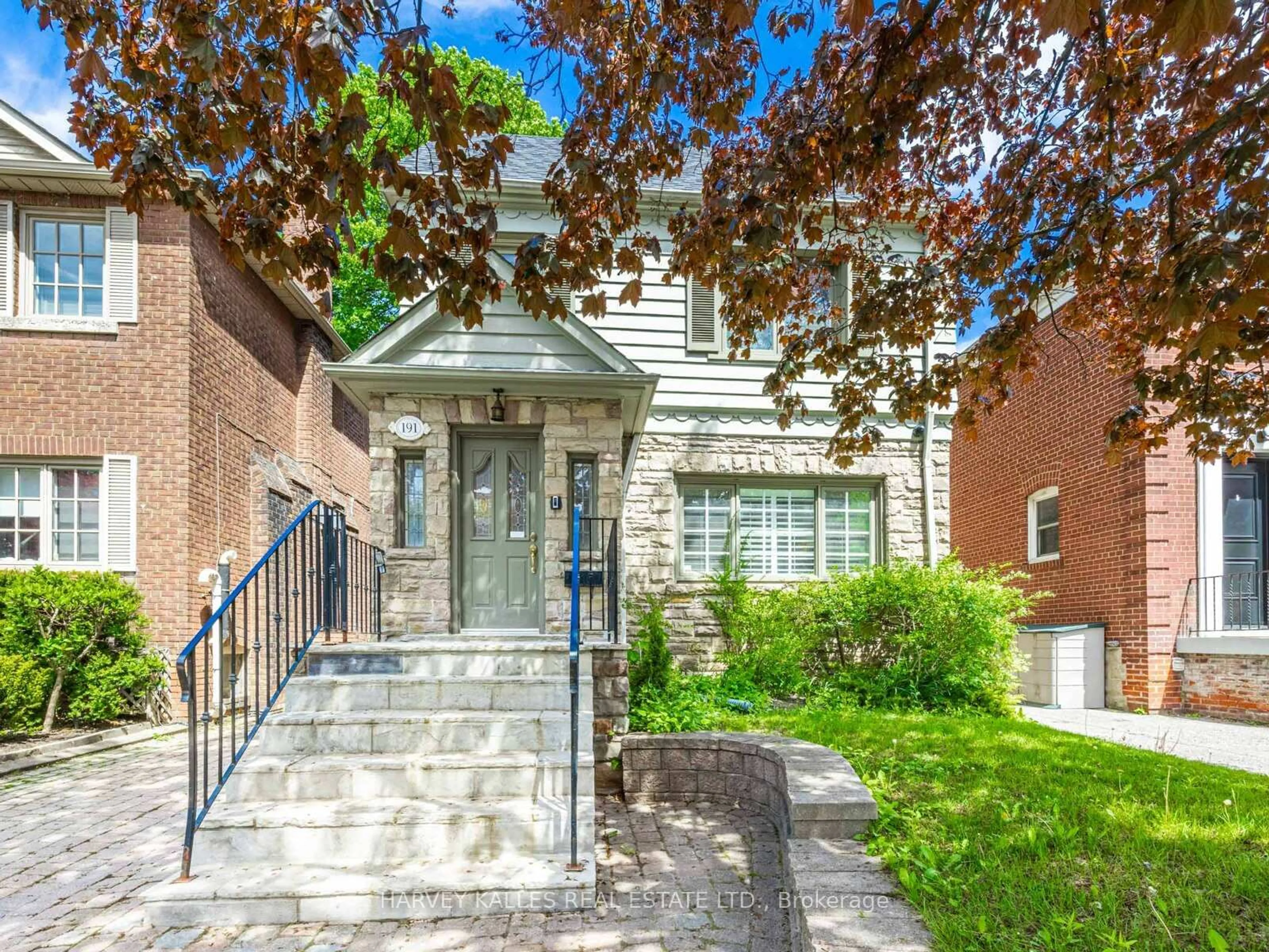 Home with brick exterior material, street for 191 Glen Cedar Rd, Toronto Ontario M6C 3G9