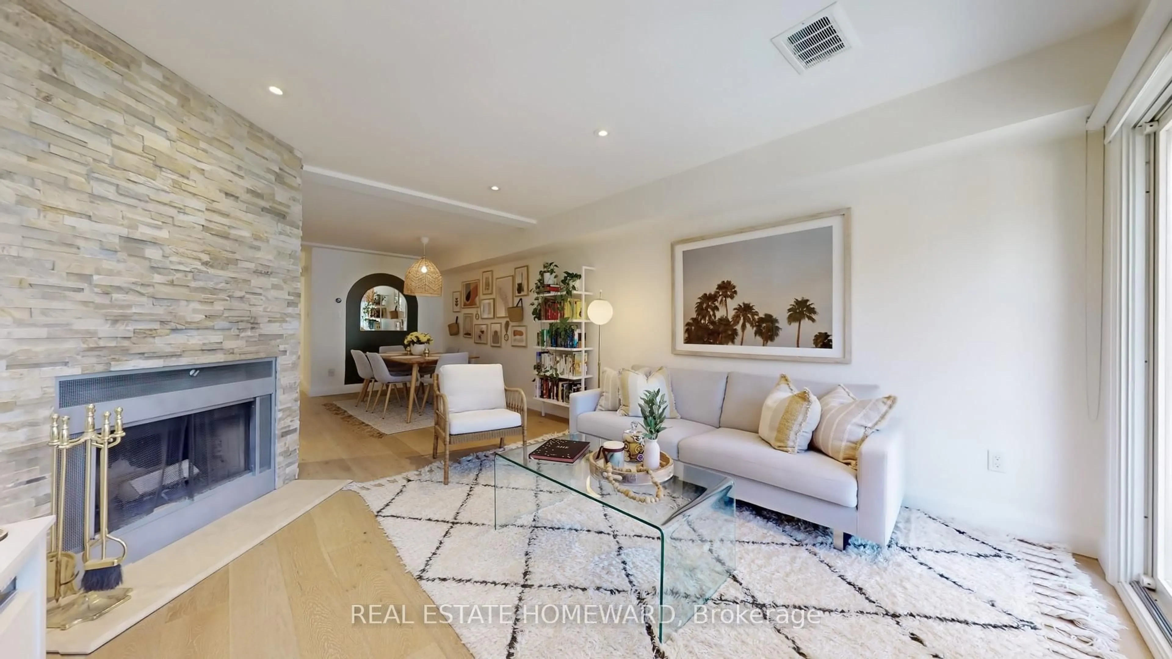 Living room with furniture, ceramic/tile floor for 895 Adelaide St #B, Toronto Ontario M6J 3T1