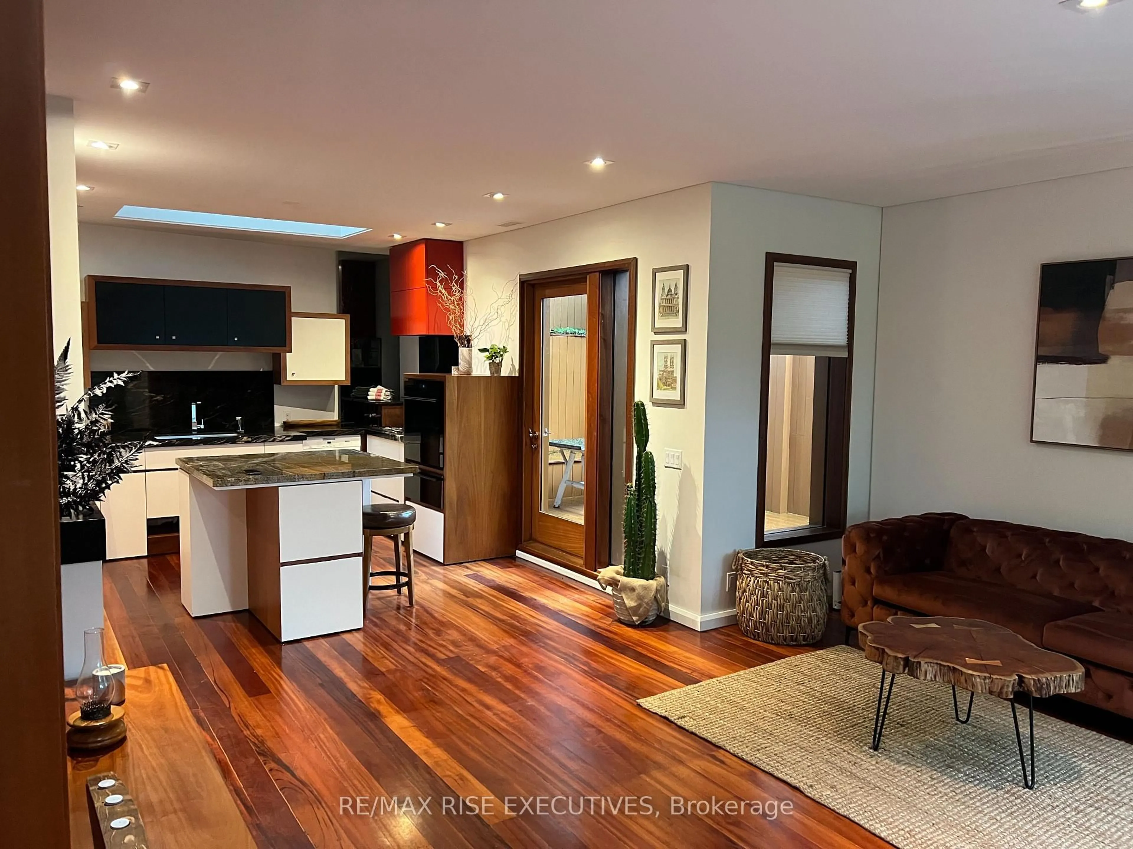 Open concept kitchen, wood/laminate floor for 32 Regal Rd, Toronto Ontario M6H 2J7