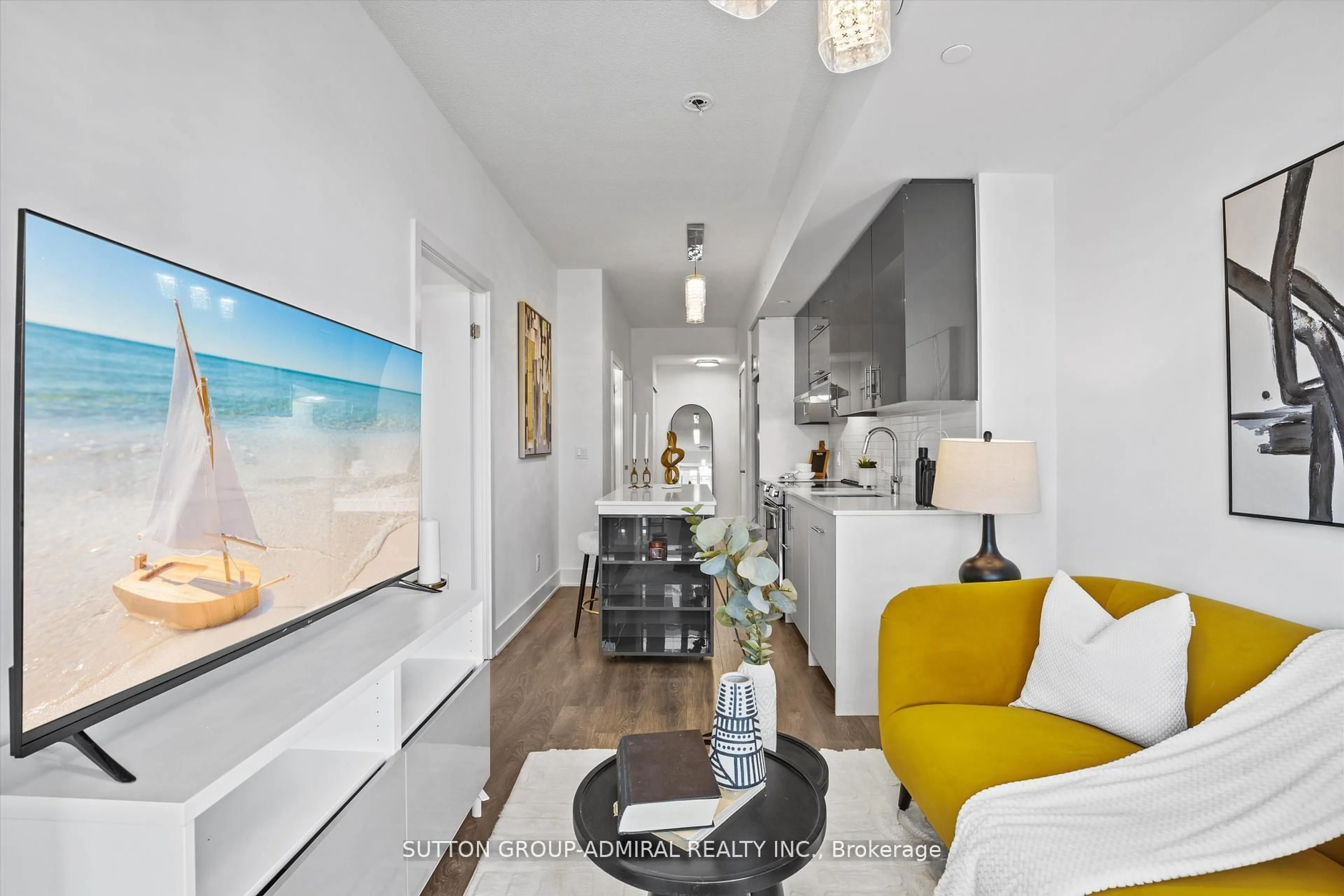 Living room with furniture, unknown for 188 Fairview Mall Dr #915, Toronto Ontario M2J 0H7
