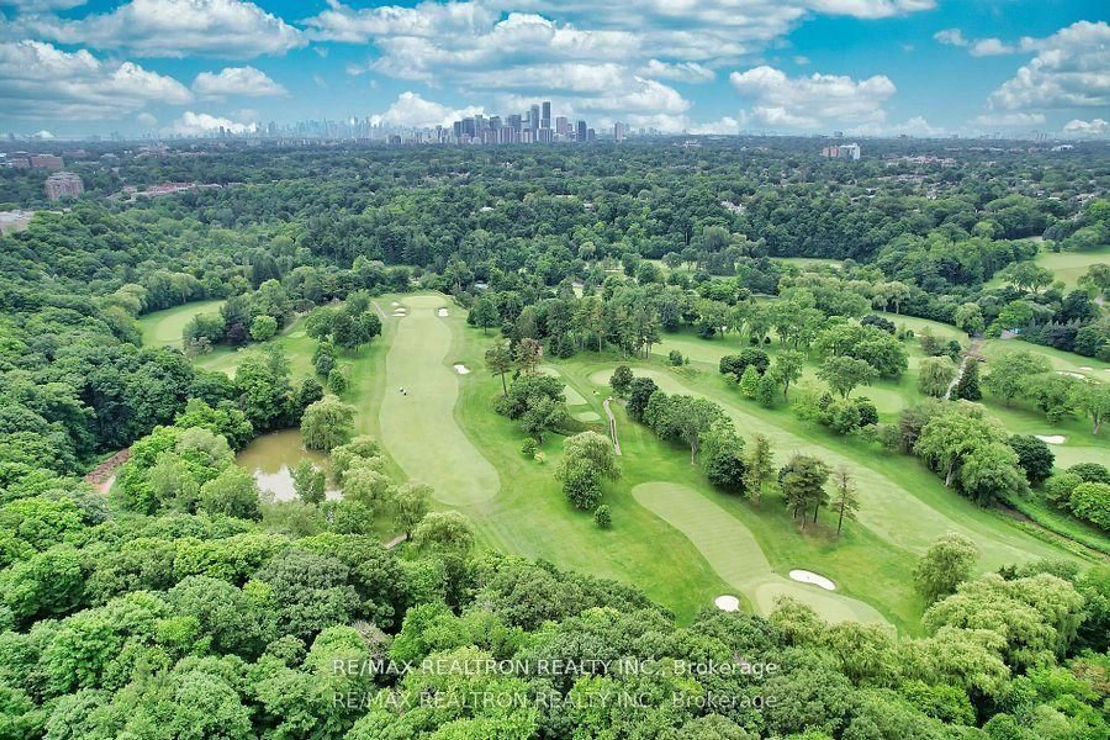 A pic from outside/outdoor area/front of a property/back of a property/a pic from drone, forest/trees view for 61 Arjay Cres, Toronto Ontario M2L 1C6