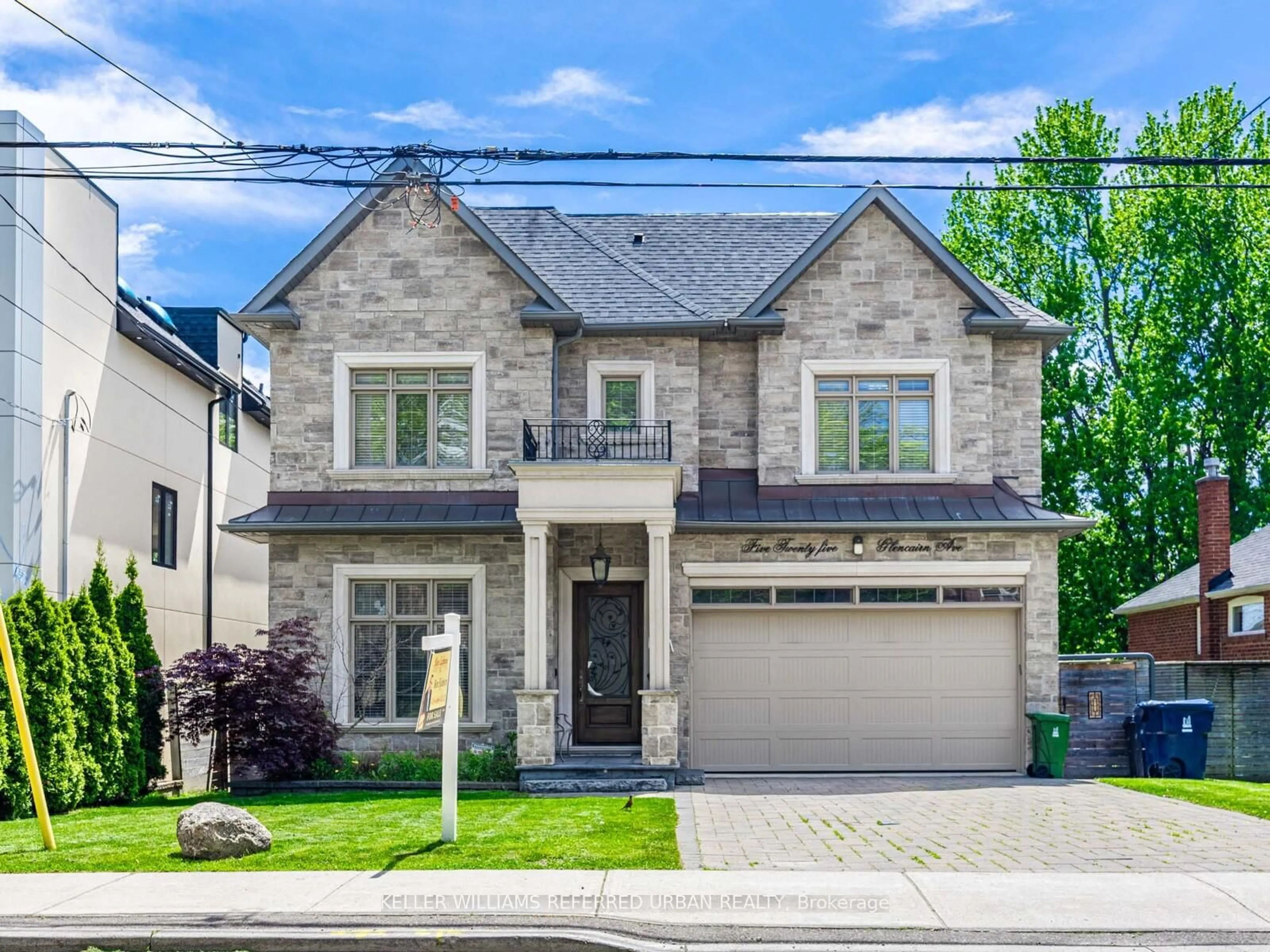 Home with brick exterior material, street for 525 Glencairn Ave, Toronto Ontario M6B 1Z2