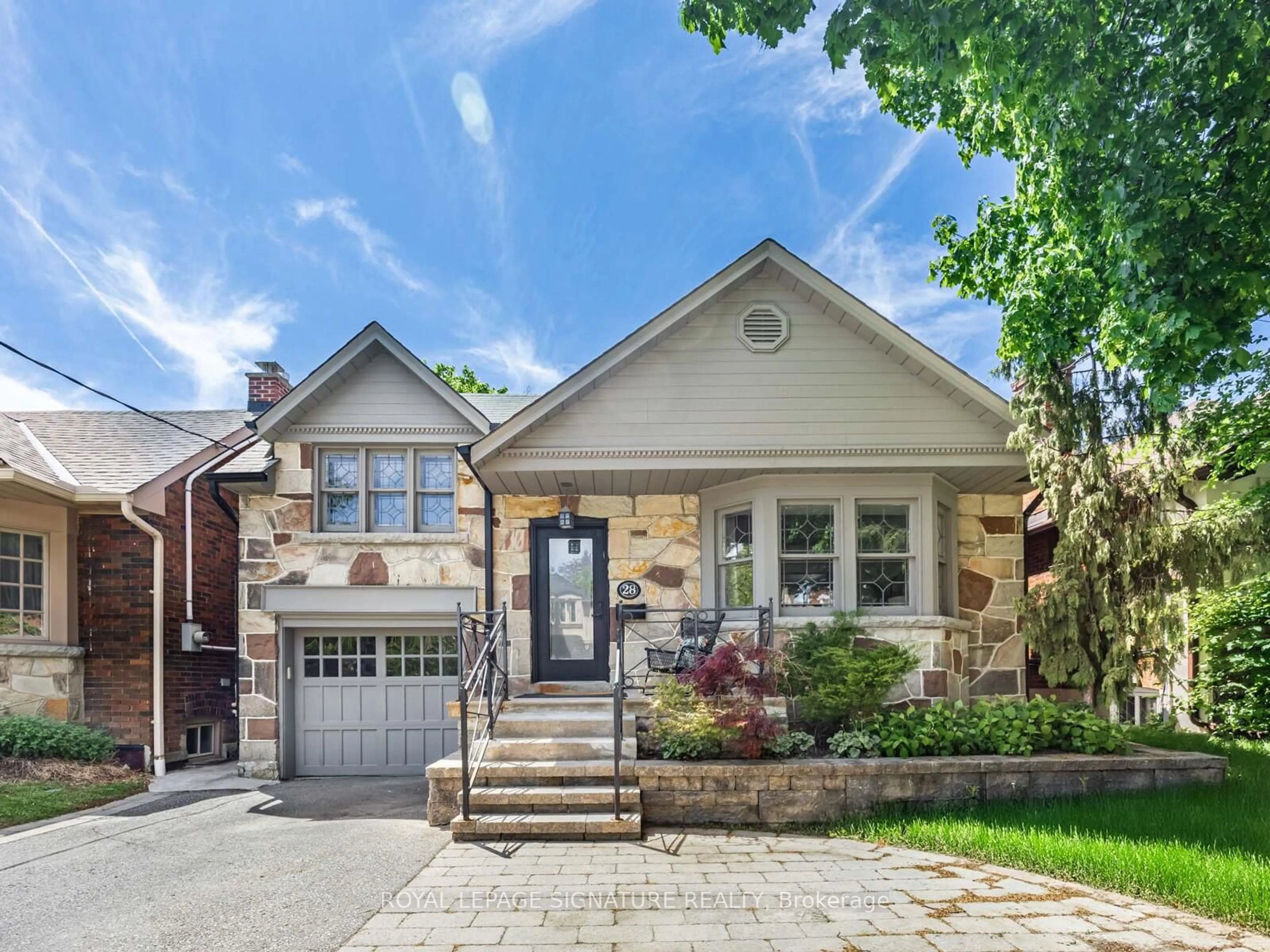 Home with brick exterior material, street for 28 Flanders Rd, Toronto Ontario M6C 3K6