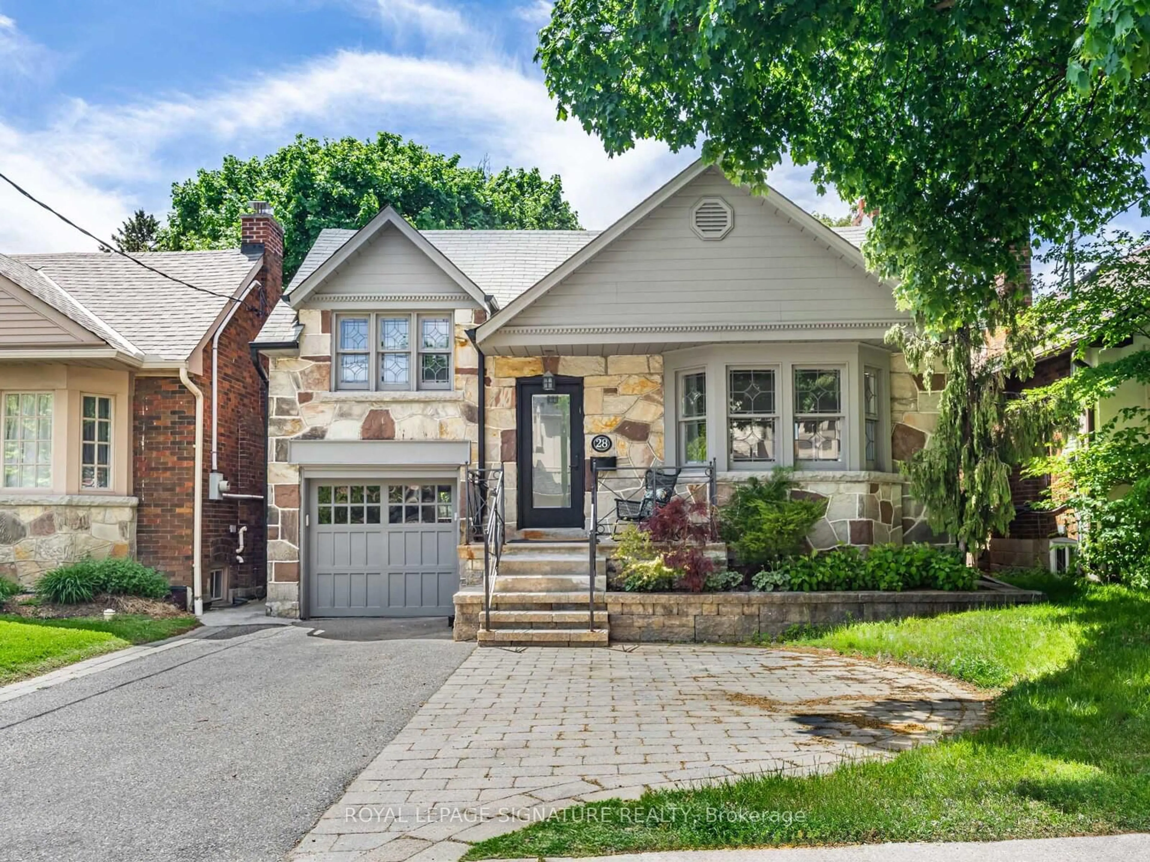 Home with brick exterior material, street for 28 Flanders Rd, Toronto Ontario M6C 3K6