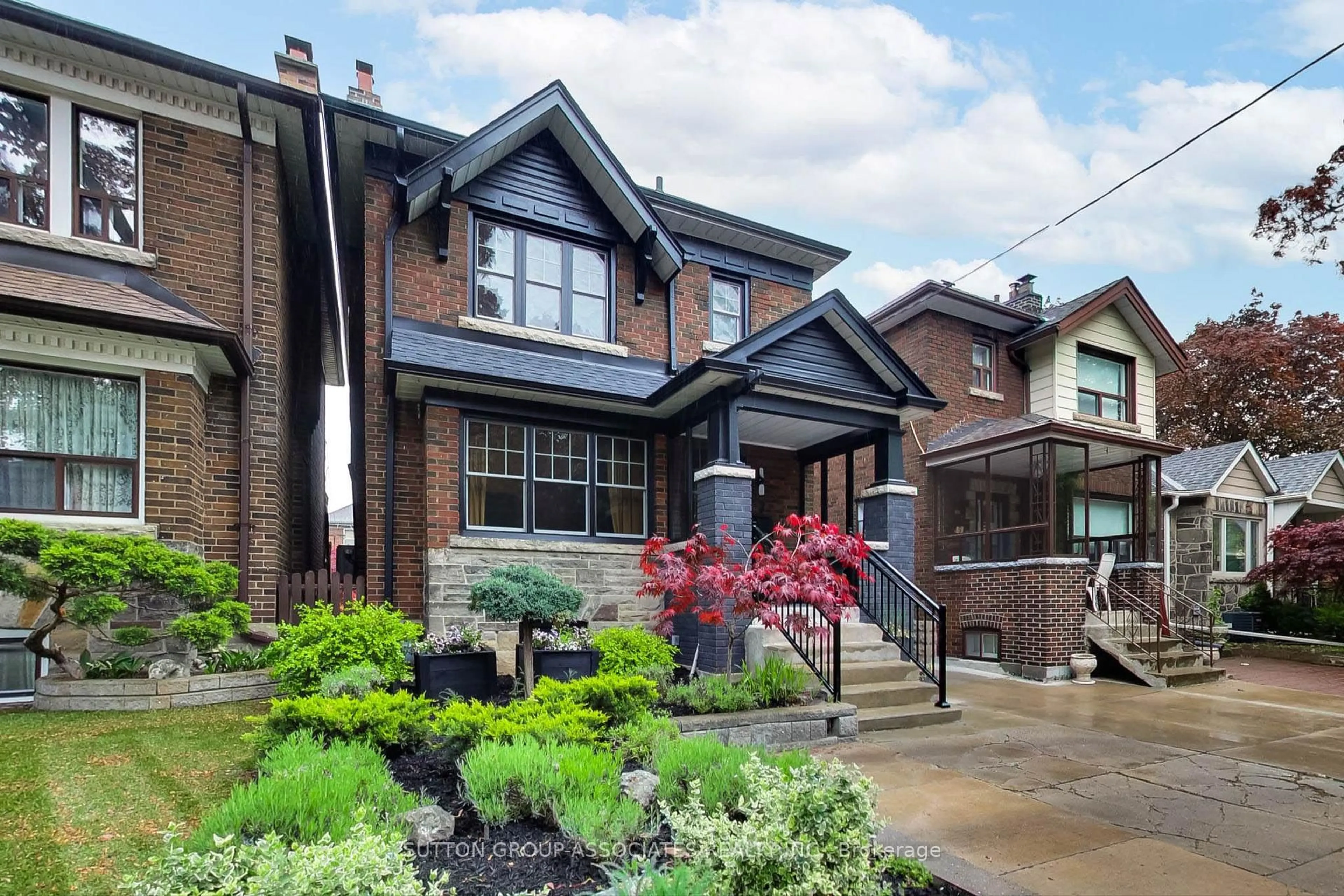 Home with brick exterior material, street for 7 Roseneath Gdns, Toronto Ontario M6C 3X5
