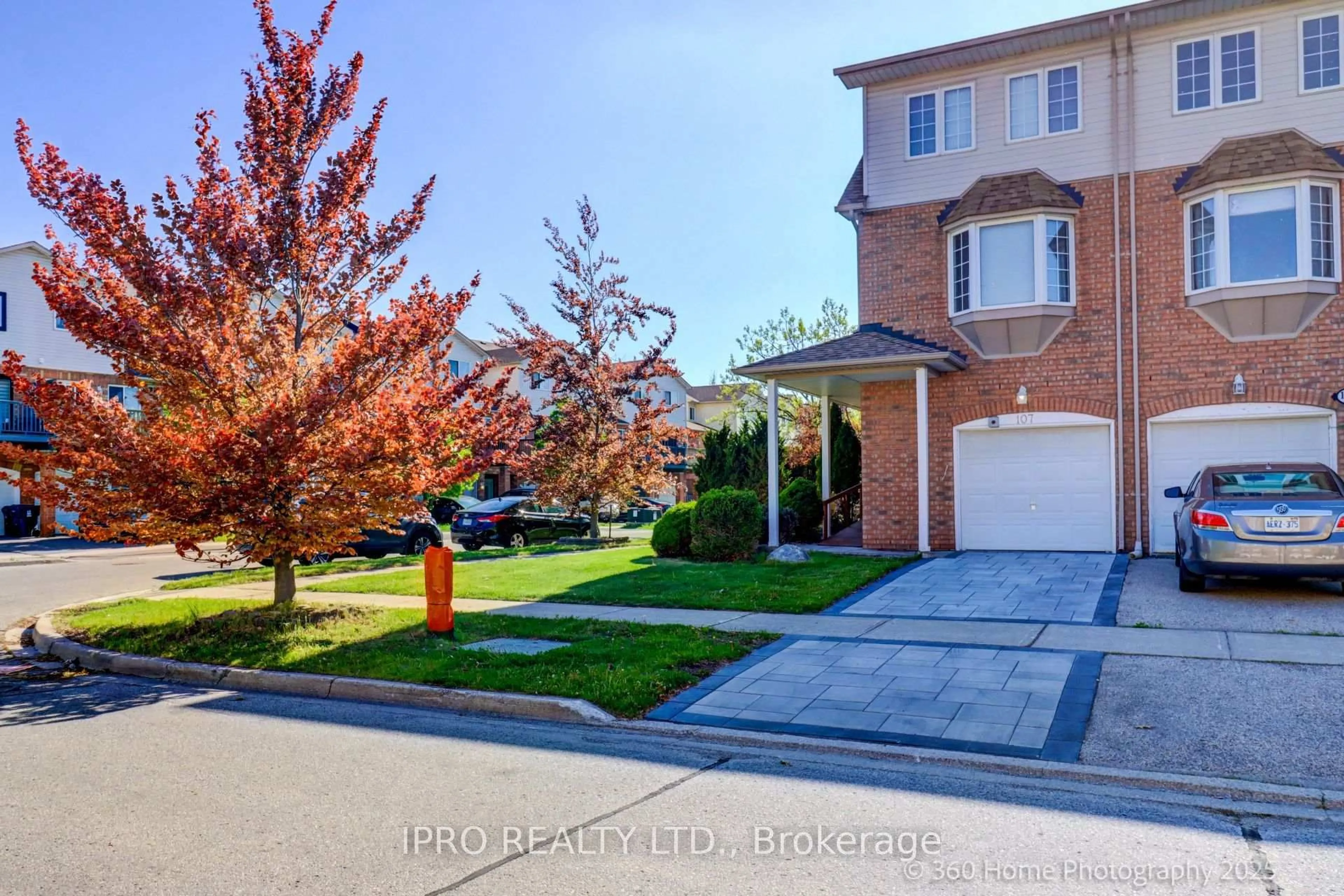 Home with brick exterior material, street for 107 Sufi Cres, Toronto Ontario M4A 2X2