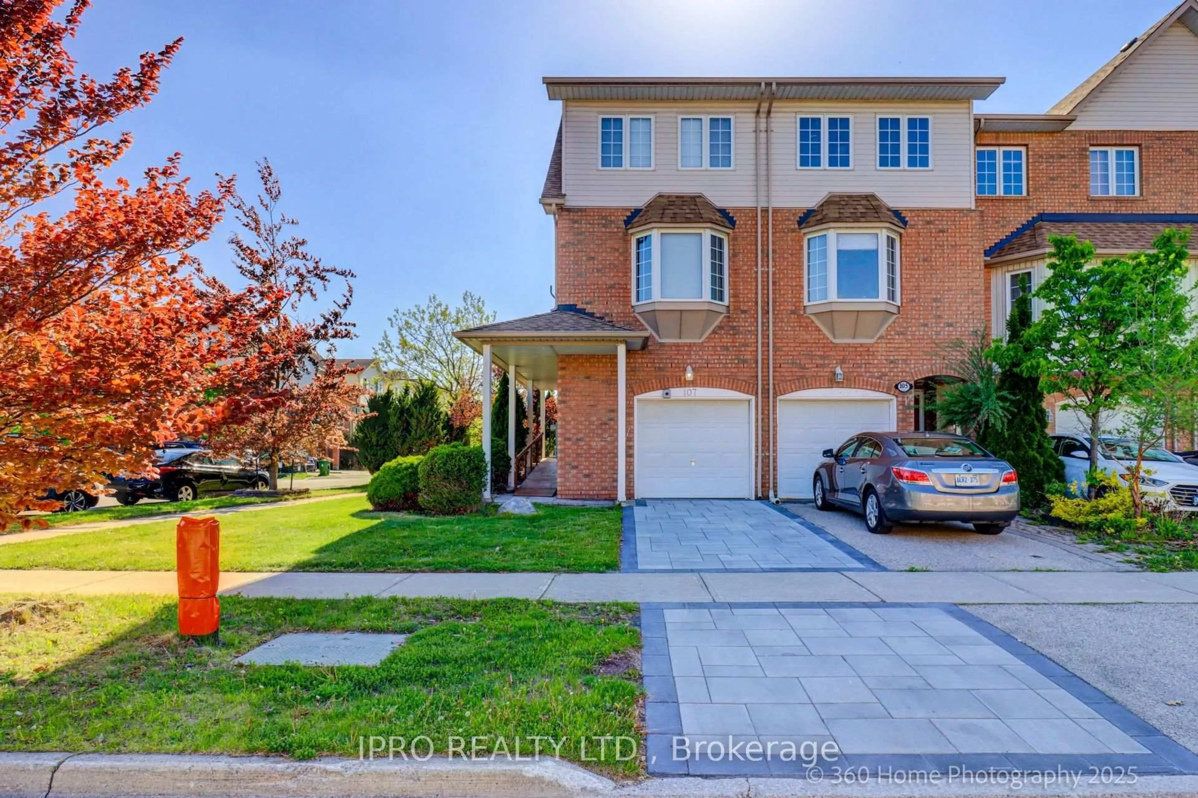 Home with brick exterior material, street for 107 Sufi Cres, Toronto Ontario M4A 2X2