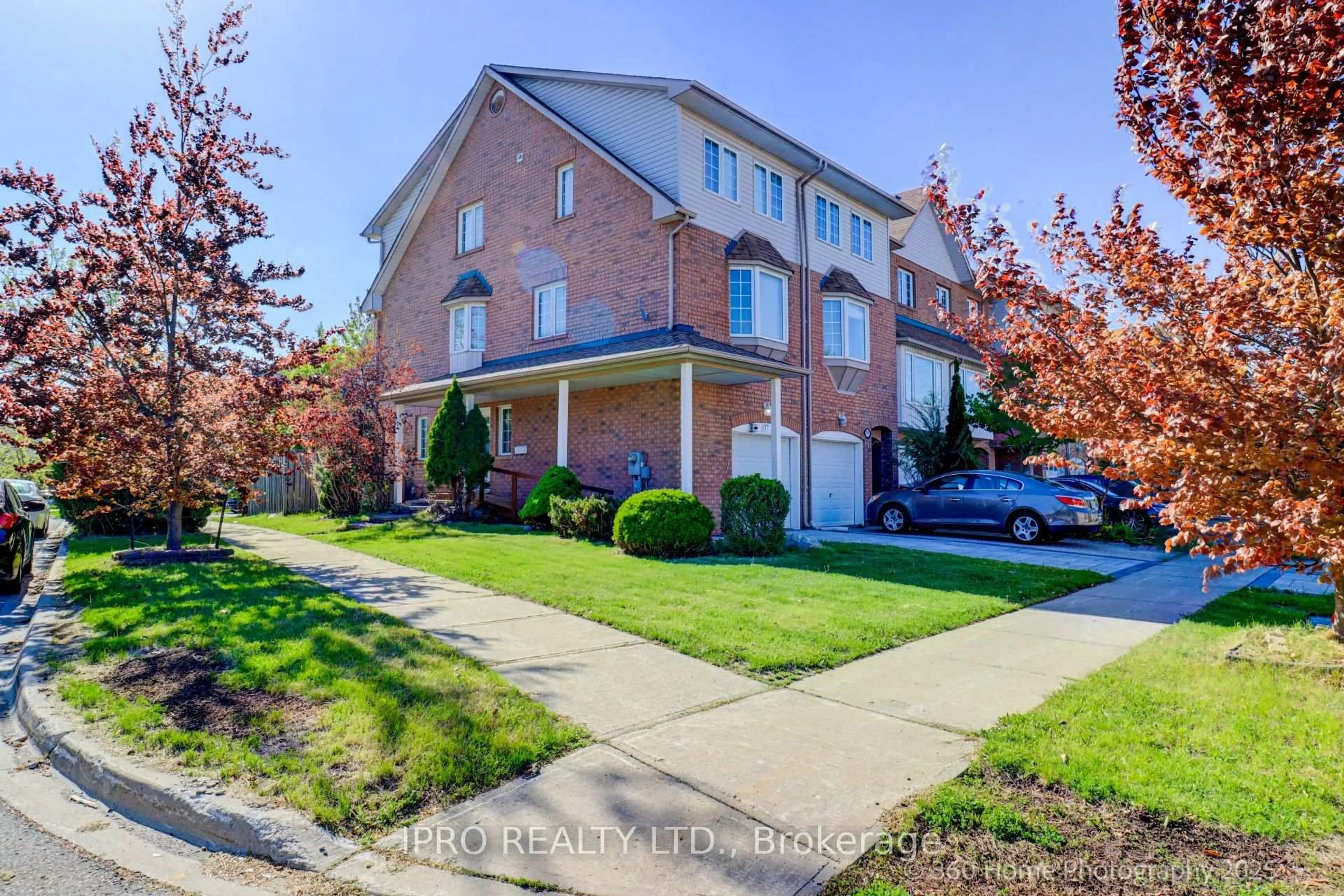 Home with brick exterior material, street for 107 Sufi Cres, Toronto Ontario M4A 2X2