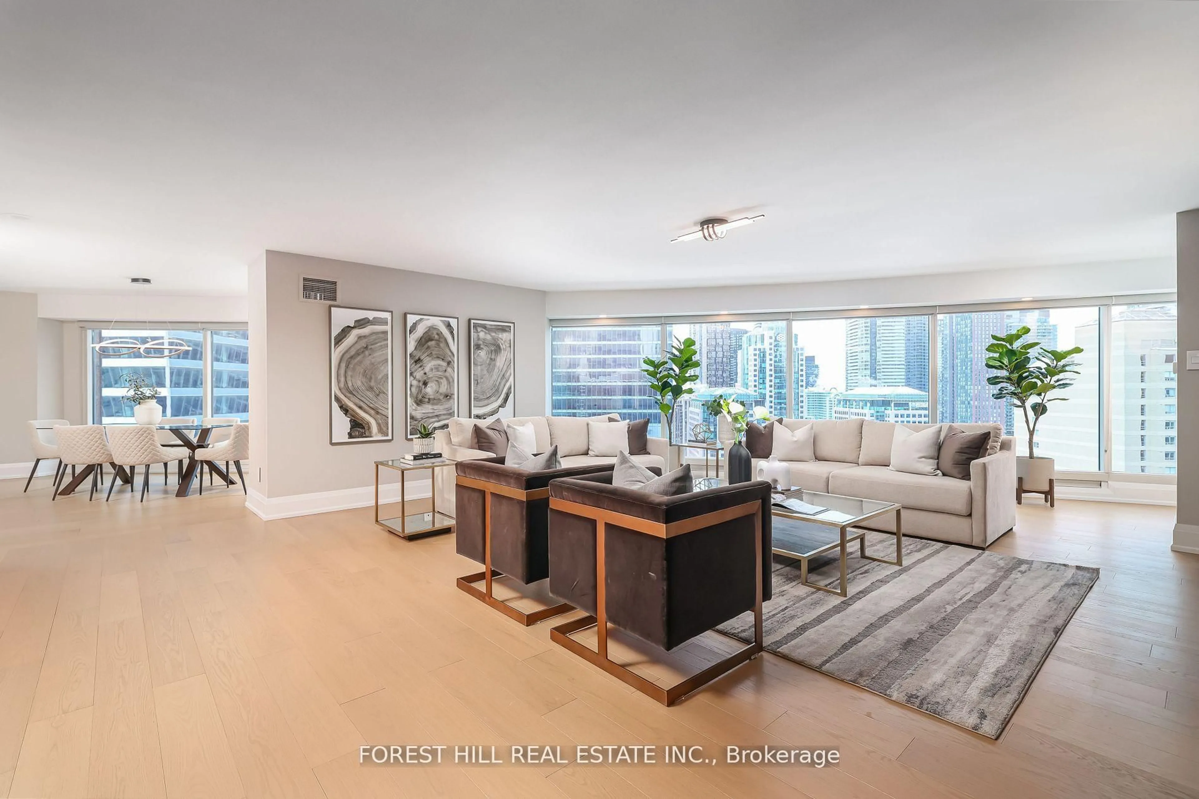 Living room with furniture, unknown for 33 University Ave #LPH 2702, Toronto Ontario M5J 2S7