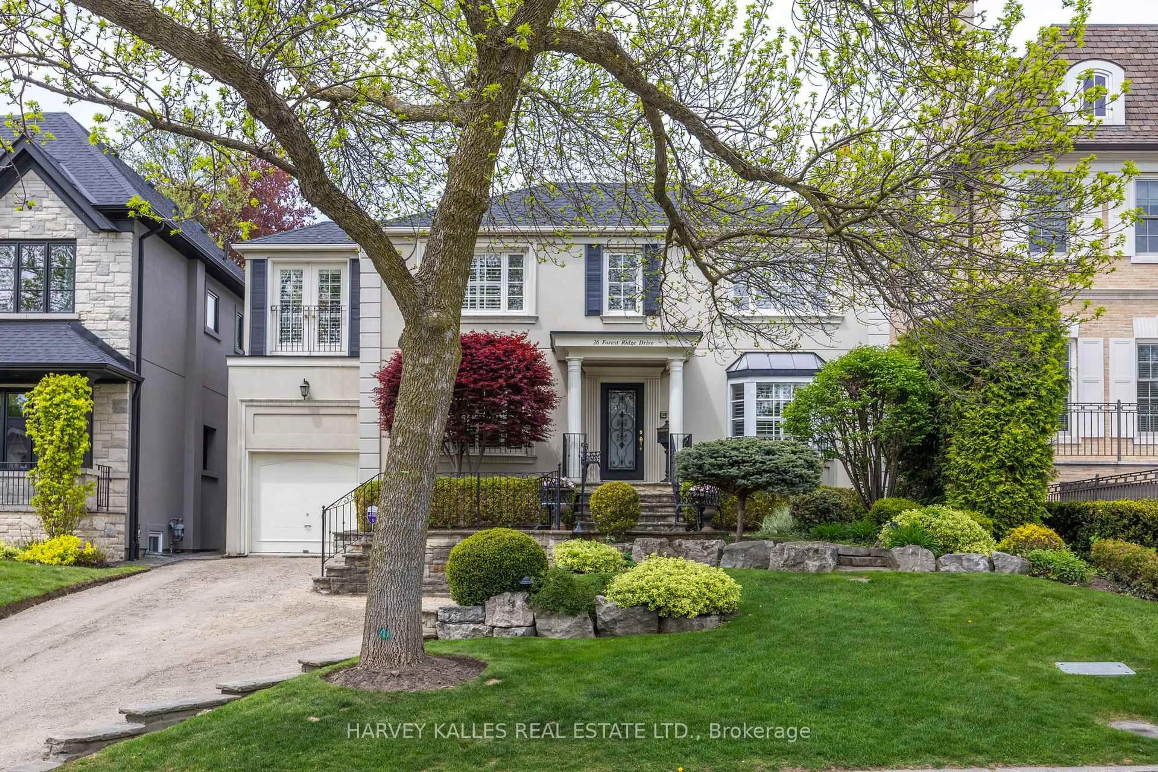 Home with brick exterior material, street for 26 Forest Ridge Dr, Toronto Ontario M6B 1H3
