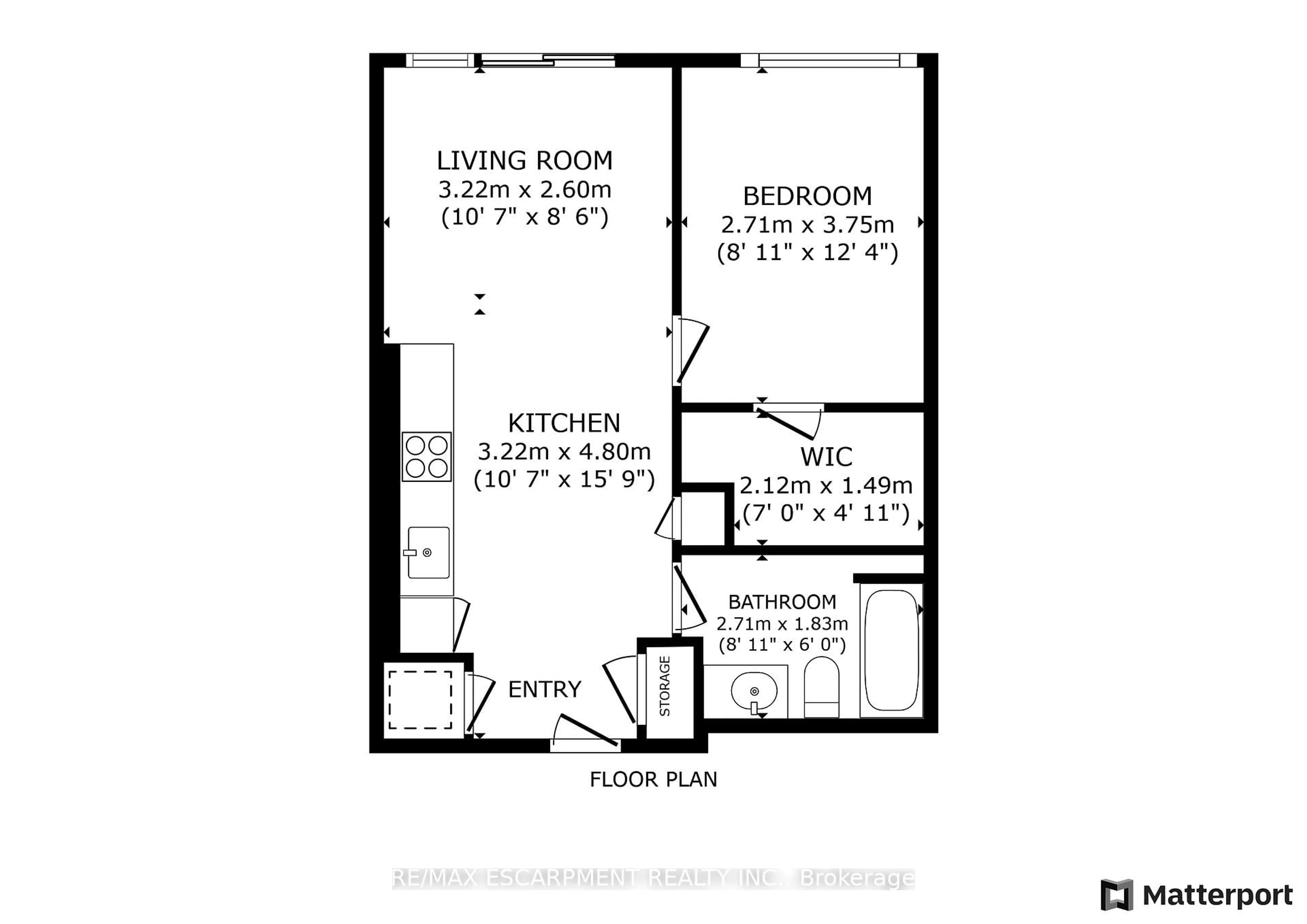 Floor plan for 125 Redpath Ave #PH 104, Toronto Ontario M4S 0B5