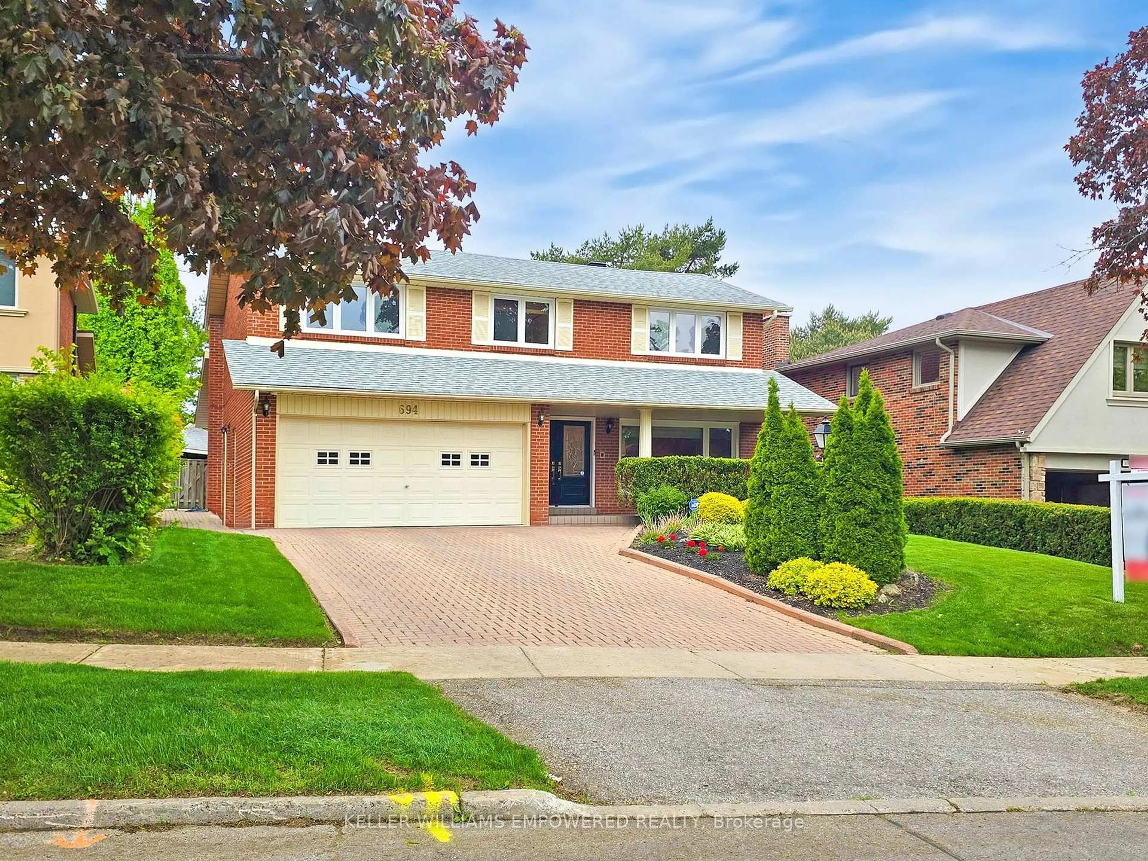 Home with brick exterior material, street for 694 Conacher Dr, Toronto Ontario M2M 3N6