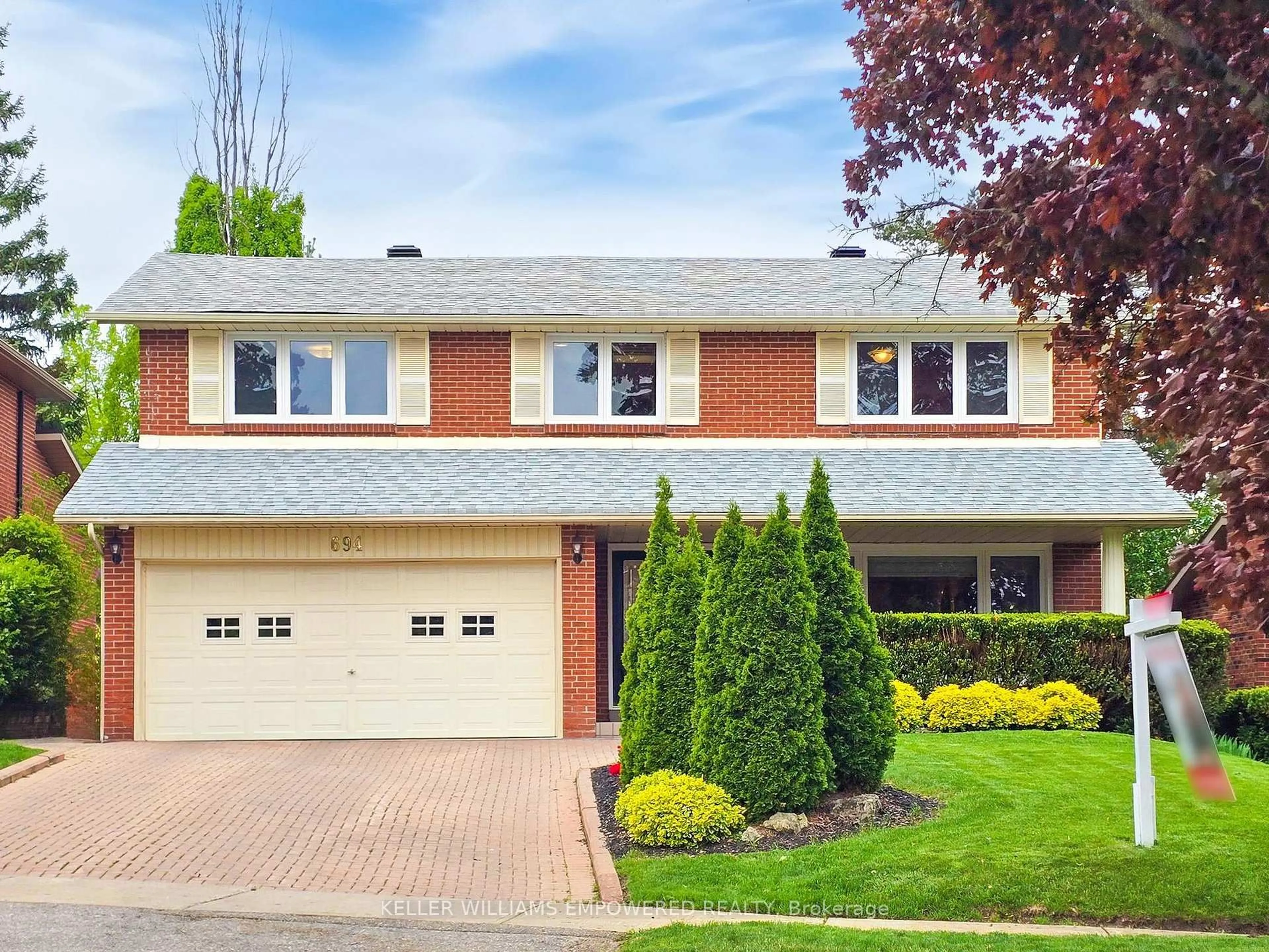 Home with brick exterior material, street for 694 Conacher Dr, Toronto Ontario M2M 3N6
