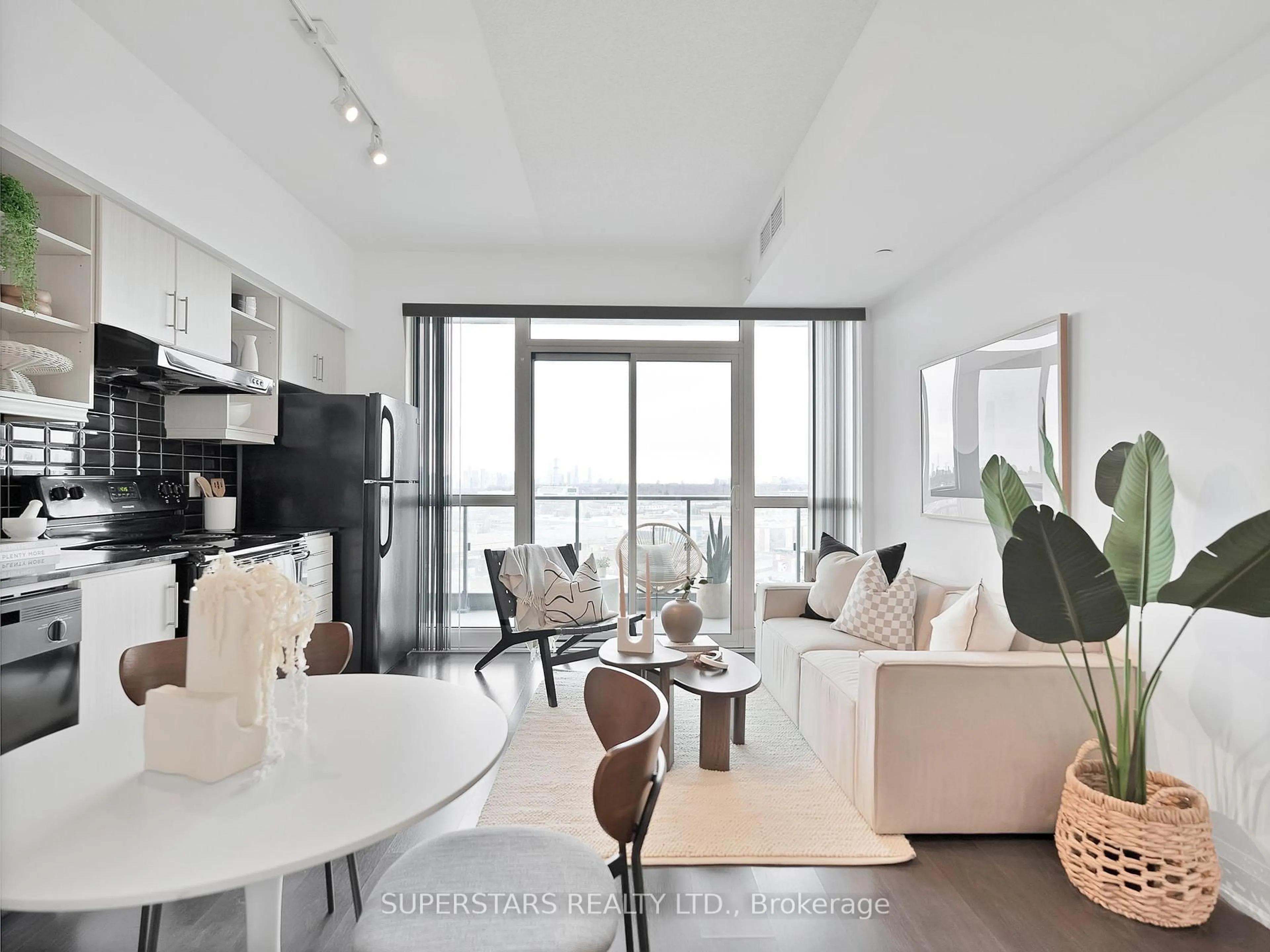 Living room with furniture, unknown for 160 Vanderhoof Ave #1208, Toronto Ontario M4G 0B7