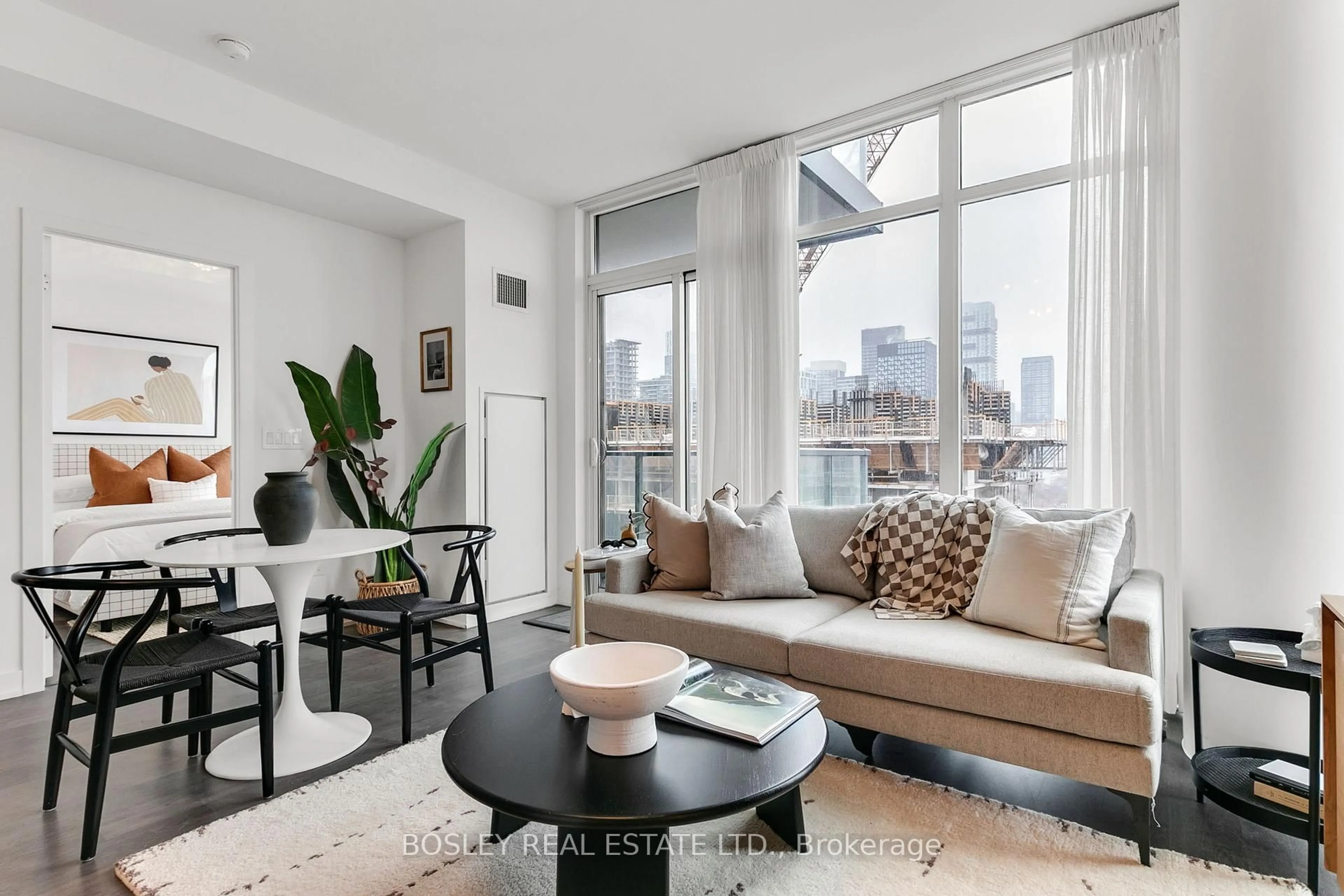Living room with furniture, unknown for 105 George St #1404, Toronto Ontario M5A 0L4